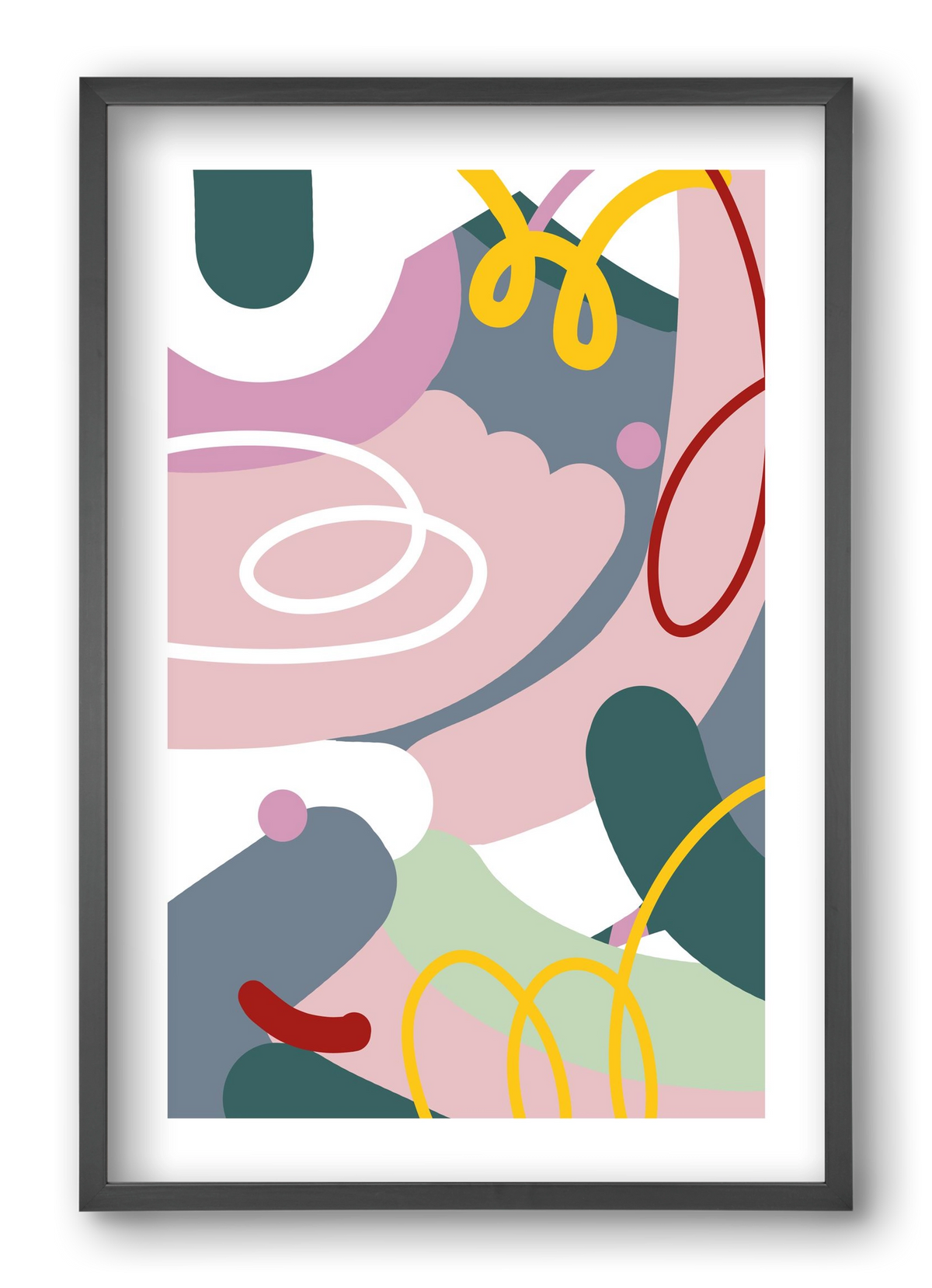 Dust bunnies, 40x60 cm (40x60 cm), Fekete keret