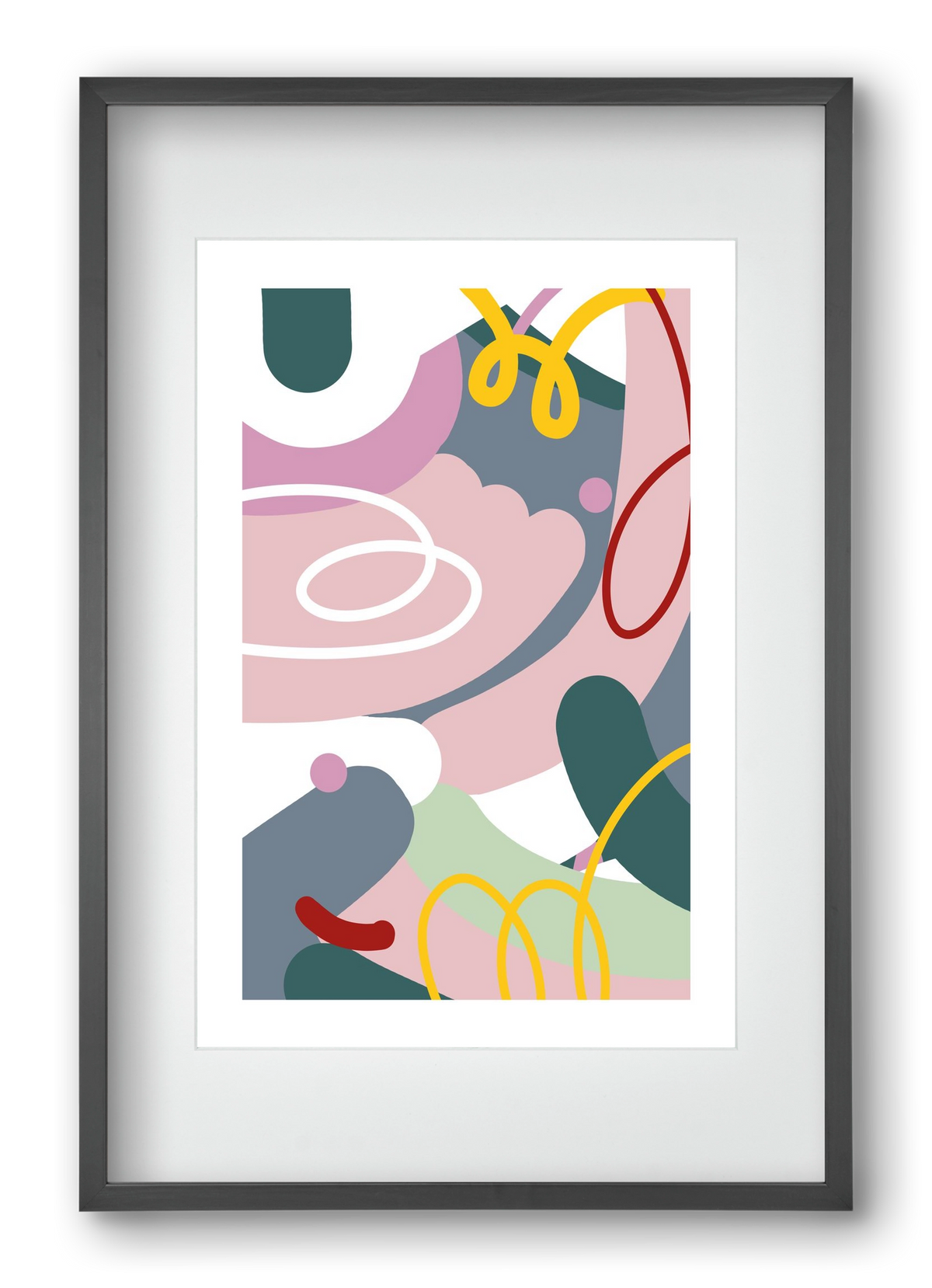 Dust bunnies, 40x60 cm (30x45 cm), Fekete keret, paszpartuval