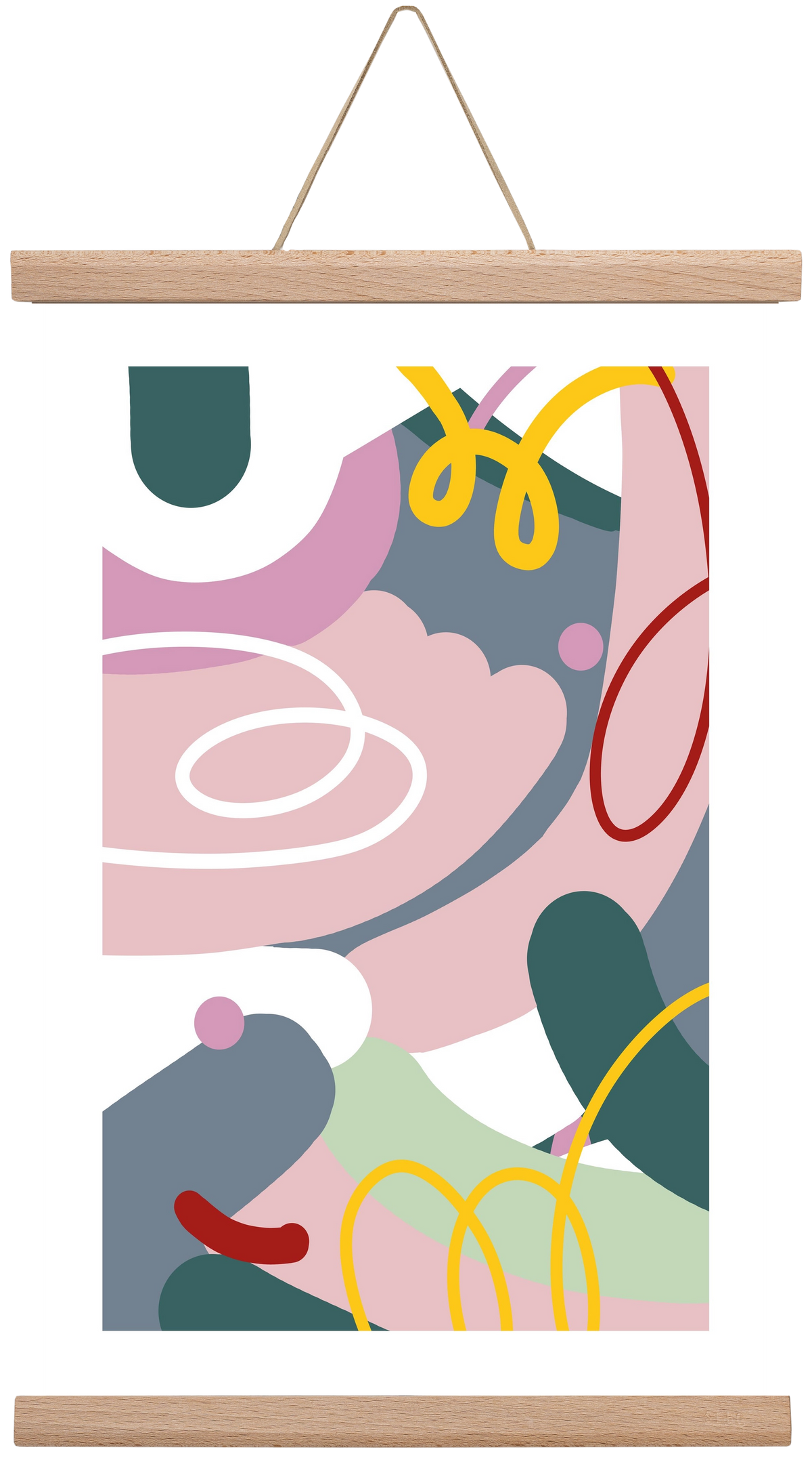 Dust bunnies, 30x45 cm (30x45 cm), Tölgy akasztó