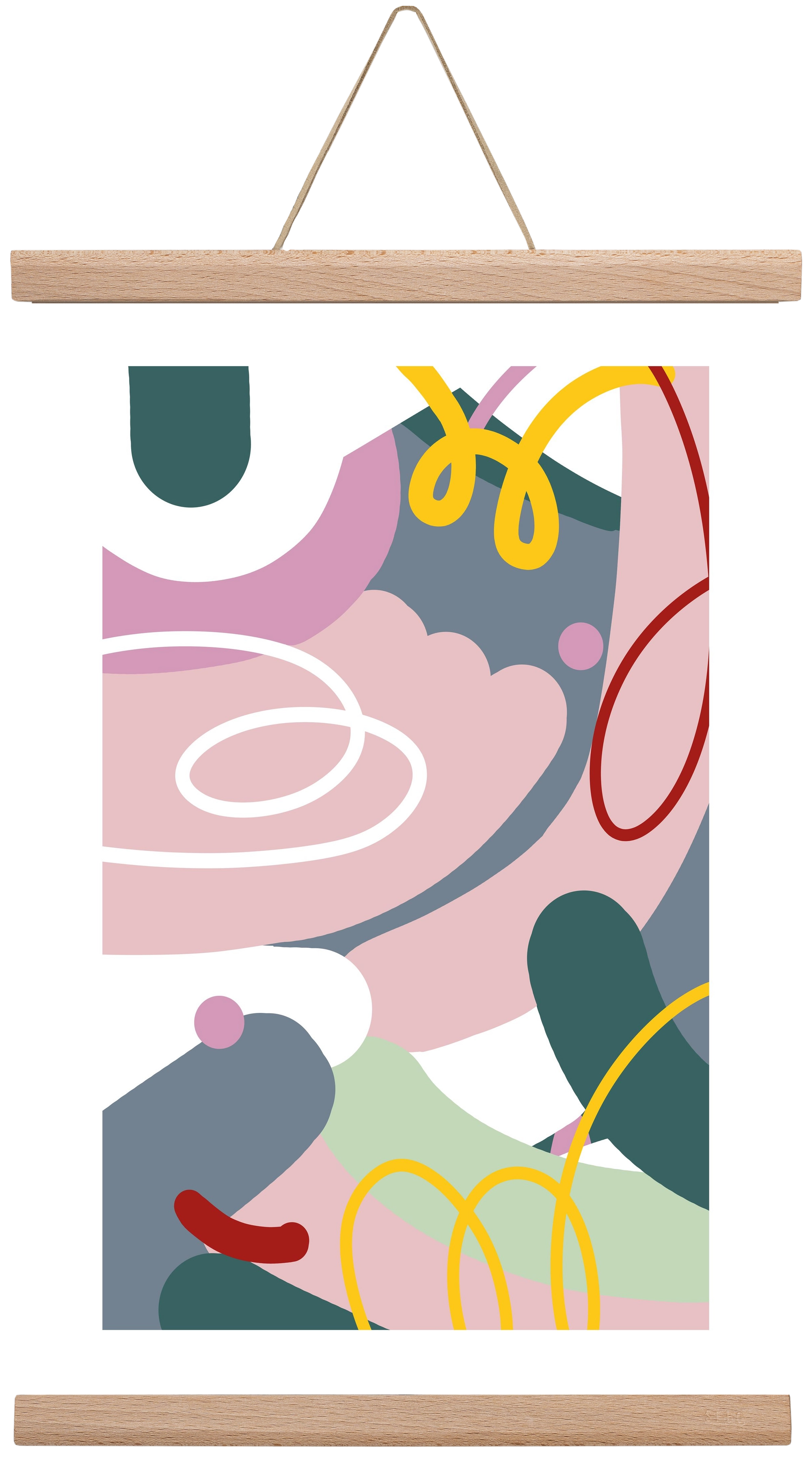 Dust bunnies, 30x45 cm (30x45 cm), Tölgy akasztó