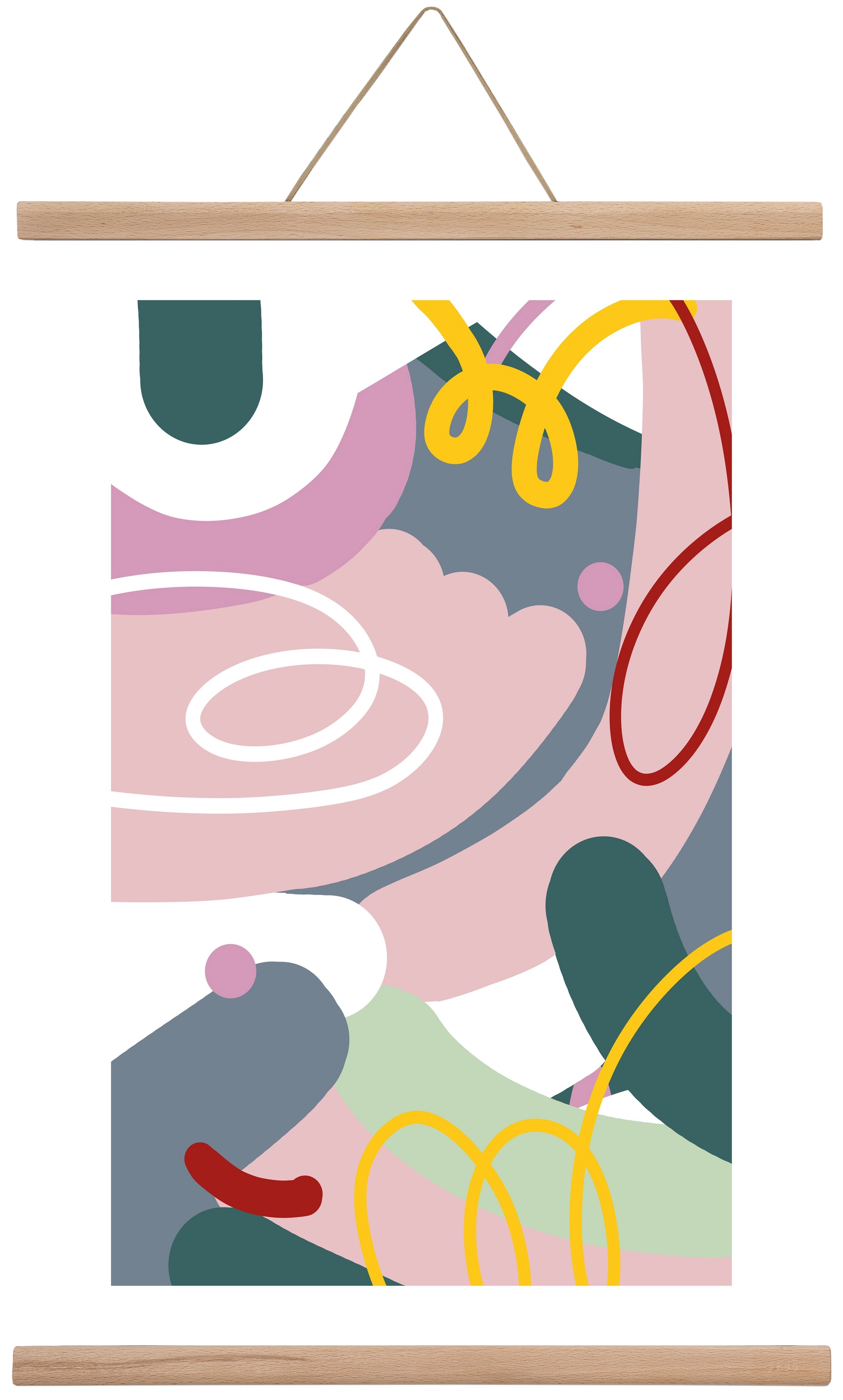 Dust bunnies, 40x60 cm (40x60 cm), Tölgy akasztó