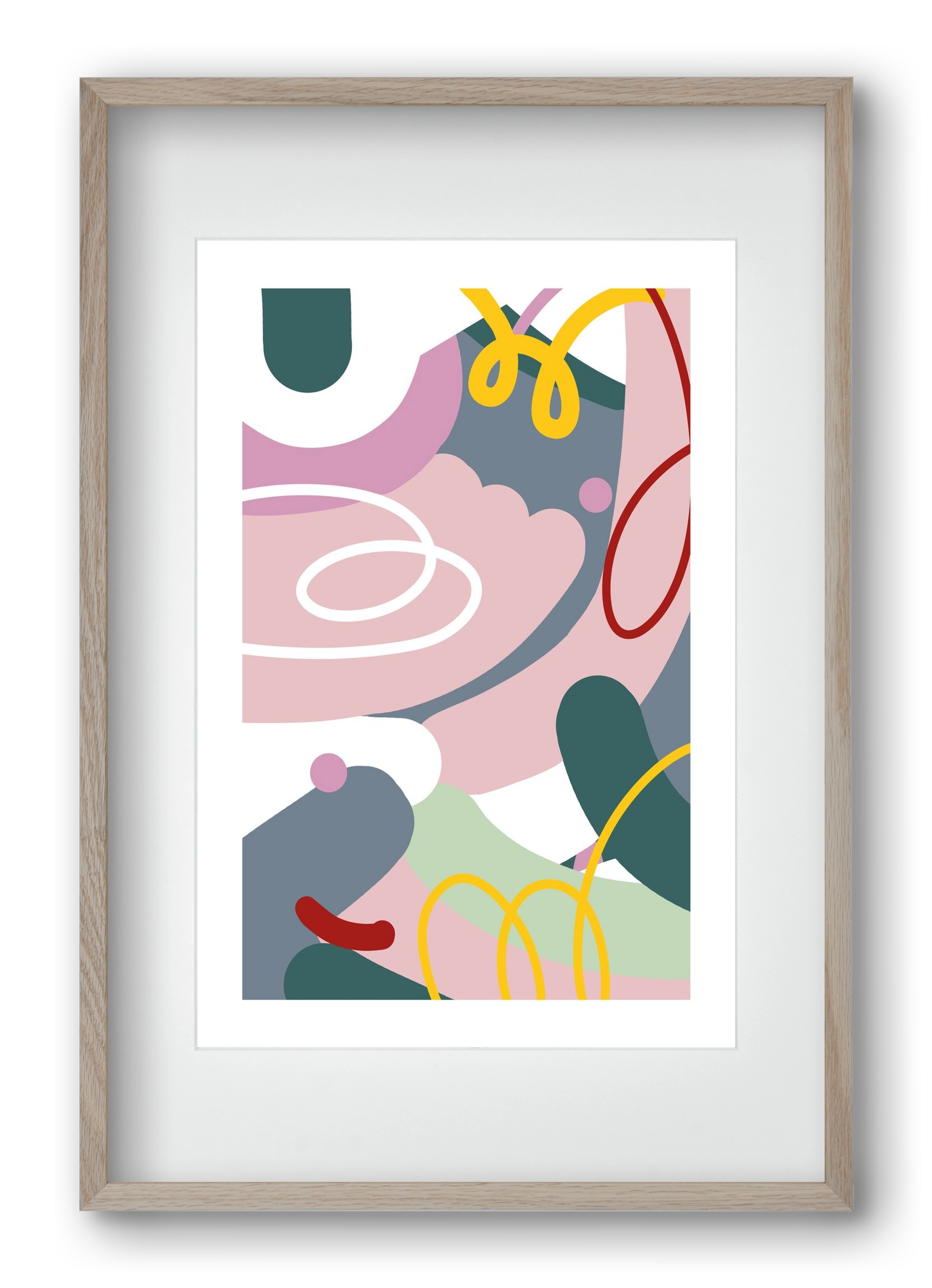 Dust bunnies, 40x60 cm (30x45 cm), Tölgy keret, paszpartuval