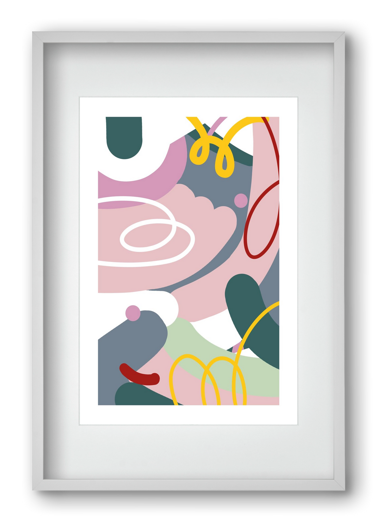 Dust bunnies, 40x60 cm (30x45 cm), Fehér keret, paszpartuval