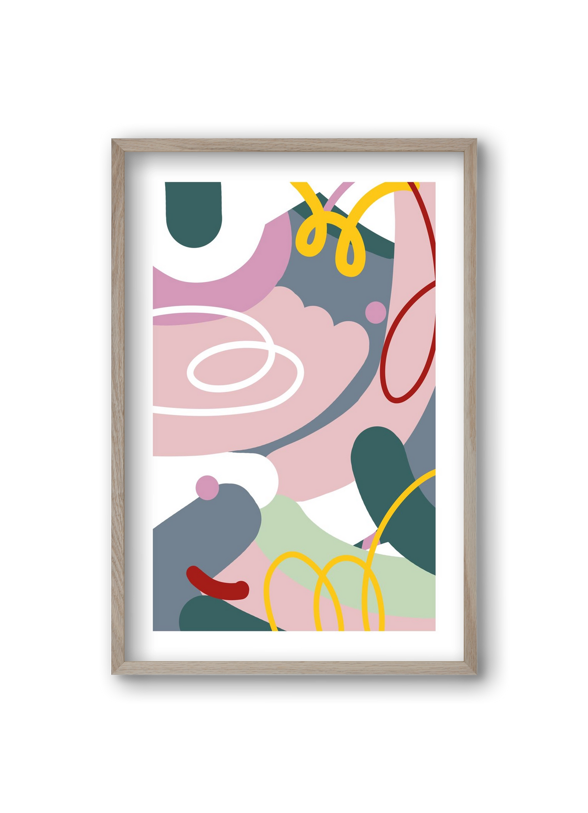 Dust bunnies, 20x30 cm (20x30 cm), Tölgy keret