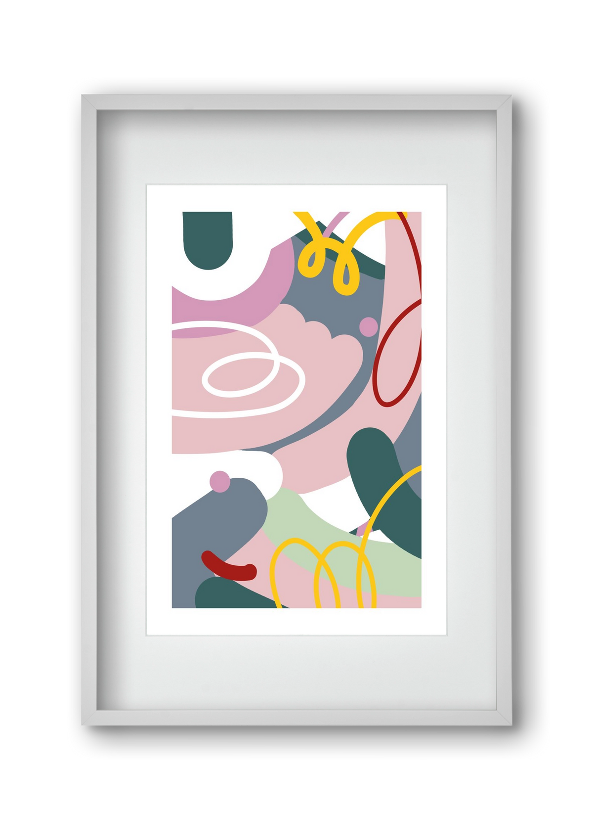 Dust bunnies, 30x45 cm (20x30 cm), Fehér keret, paszpartuval