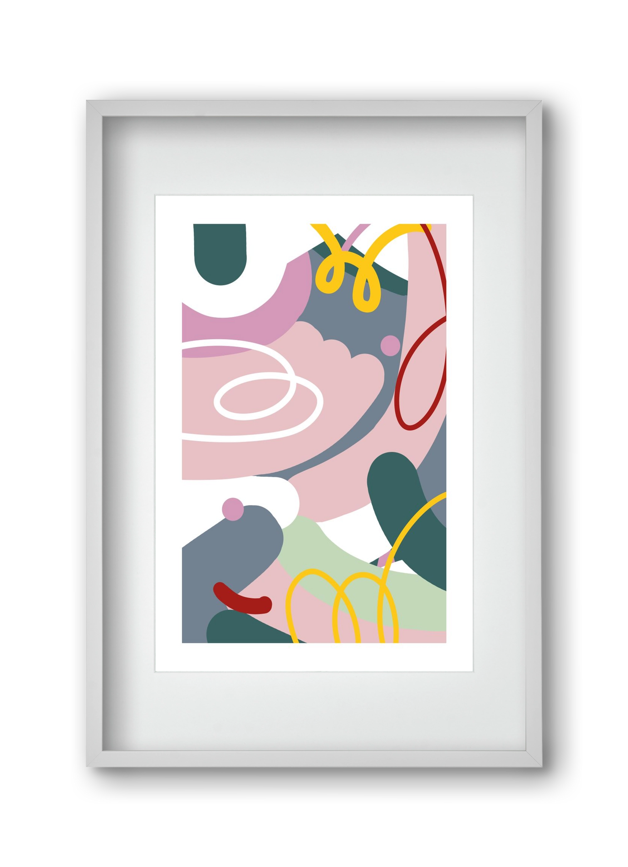 Dust bunnies, 30x45 cm (20x30 cm), Fehér keret, paszpartuval