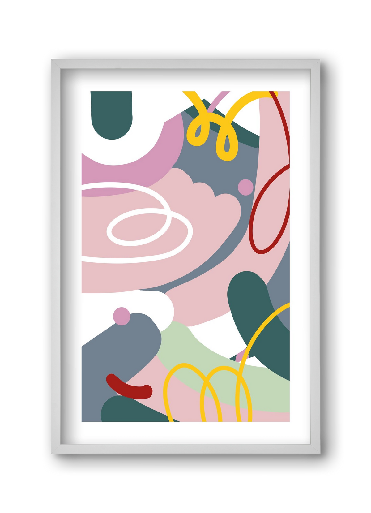 Dust bunnies, 30x45 cm (30x45 cm), Fehér keret