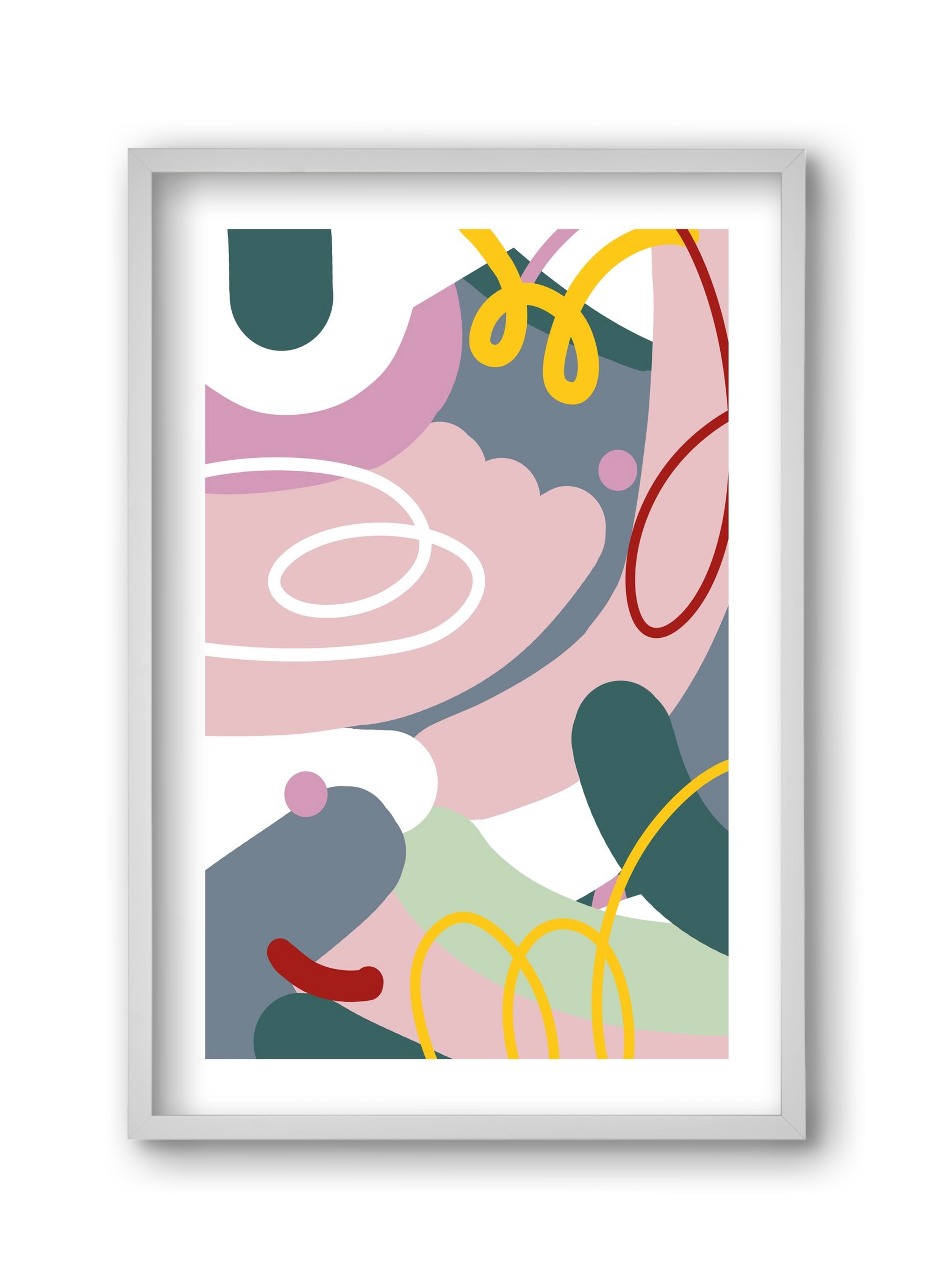 Dust bunnies, 30x45 cm (30x45 cm), Fehér keret