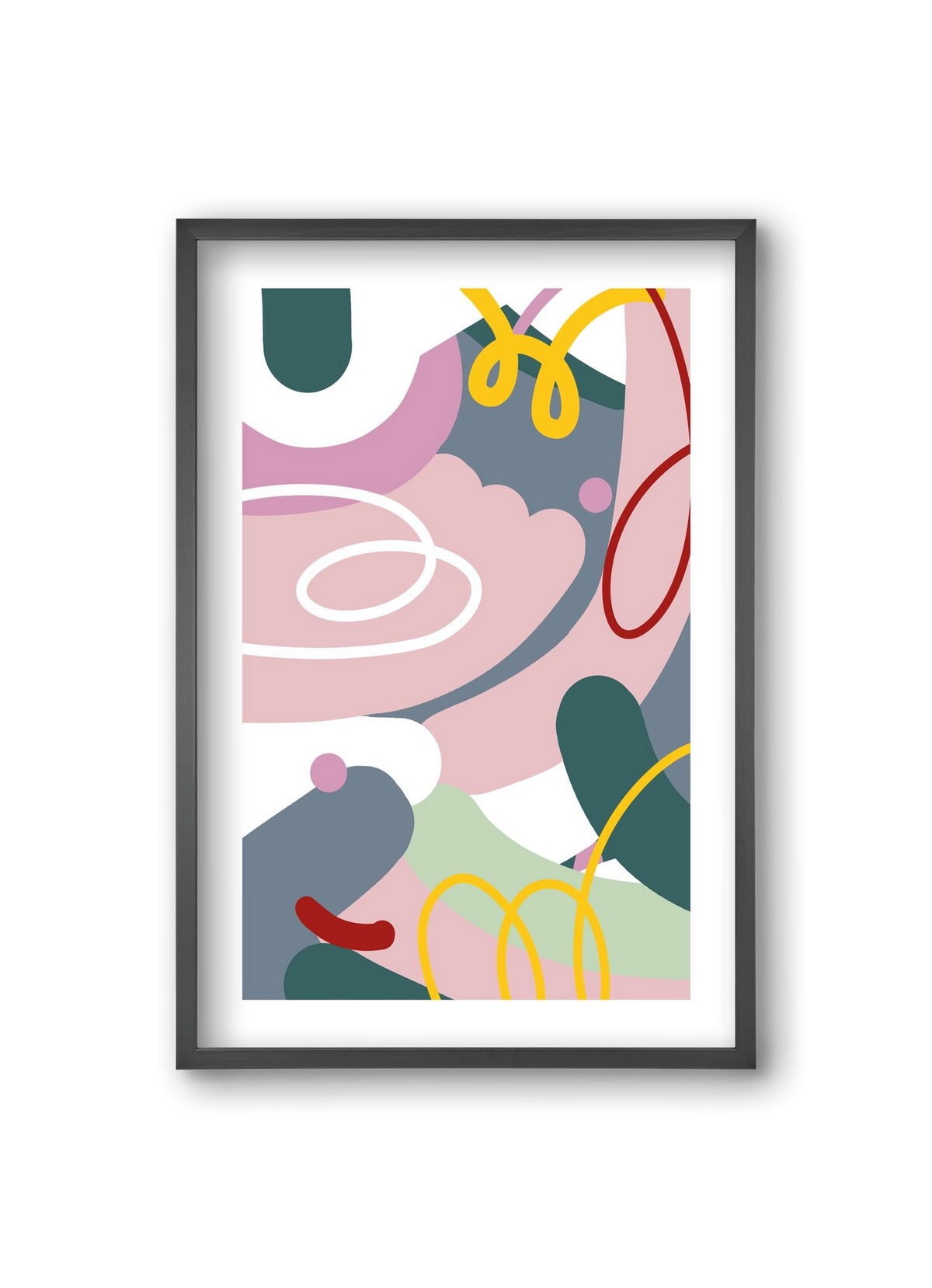 Dust bunnies, 20x30 cm (20x30 cm), Fekete keret