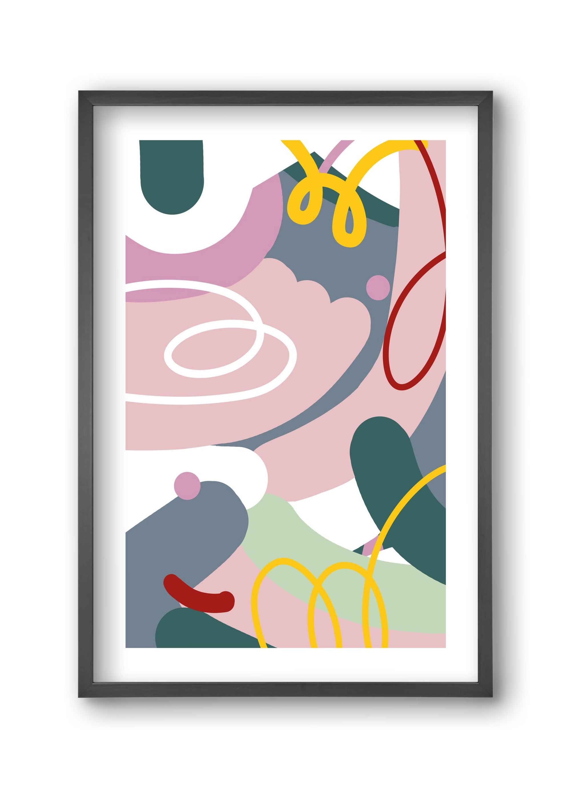 Dust bunnies, 30x45 cm (30x45 cm), Fekete keret