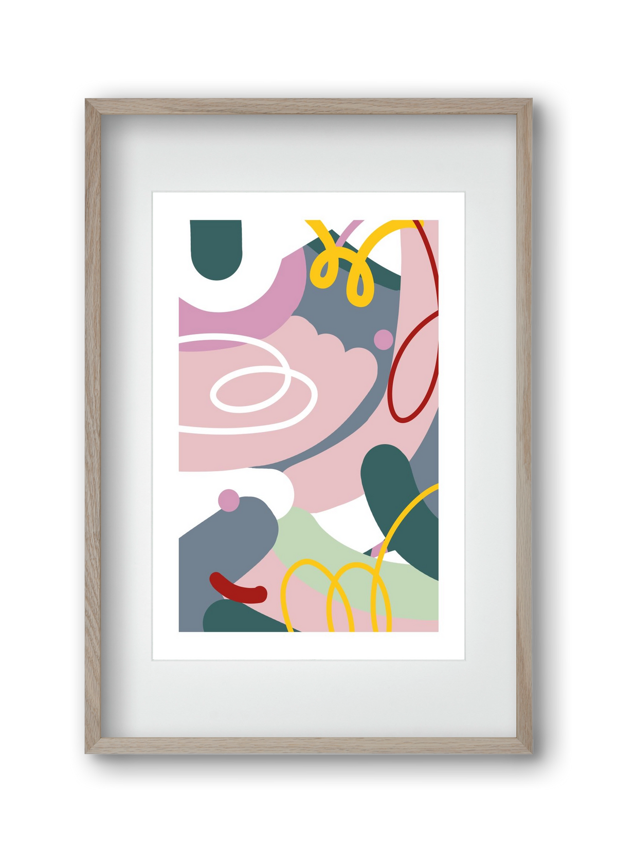 Dust bunnies, 30x45 cm (20x30 cm), Tölgy keret, paszpartuval