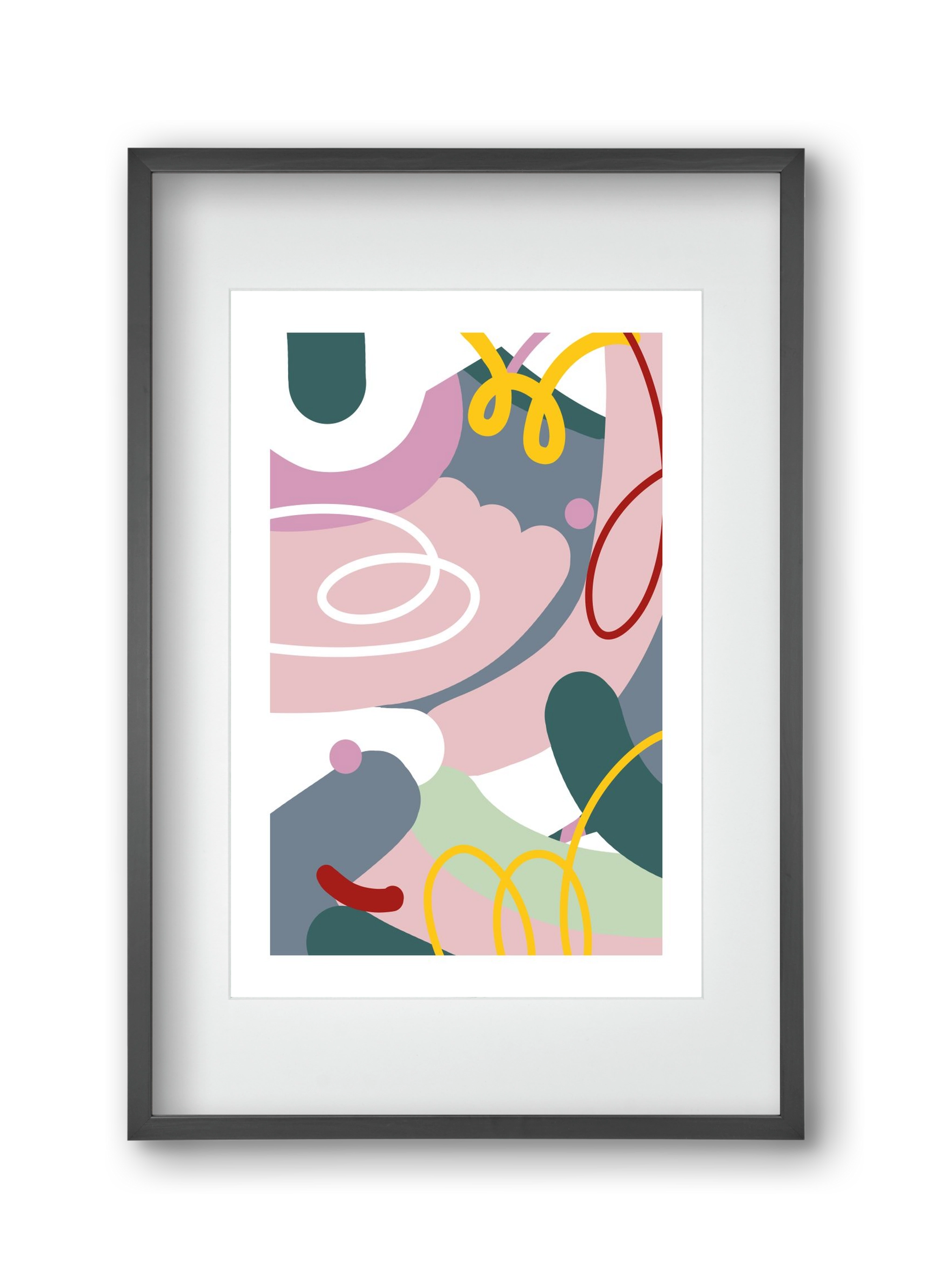 Dust bunnies, 30x45 cm (20x30 cm), Fekete keret, paszpartuval