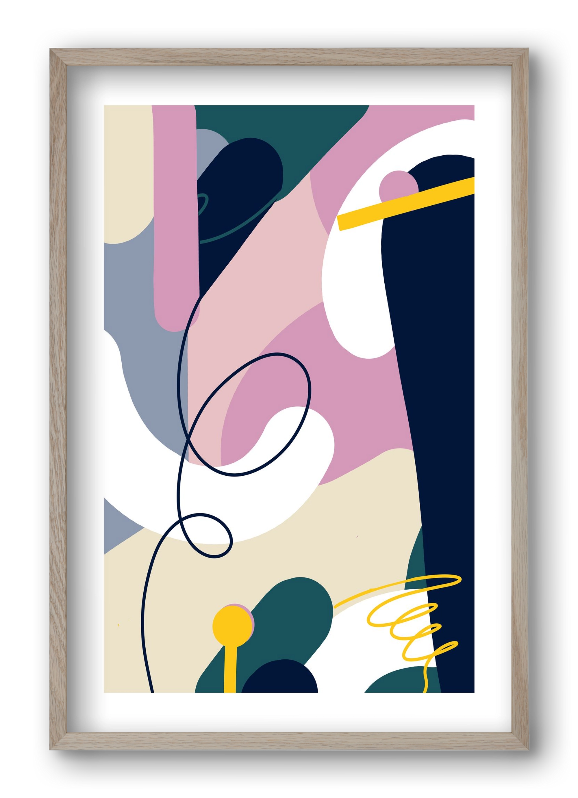 Chaos Theory, 40x60 cm (40x60 cm), Tölgy keret