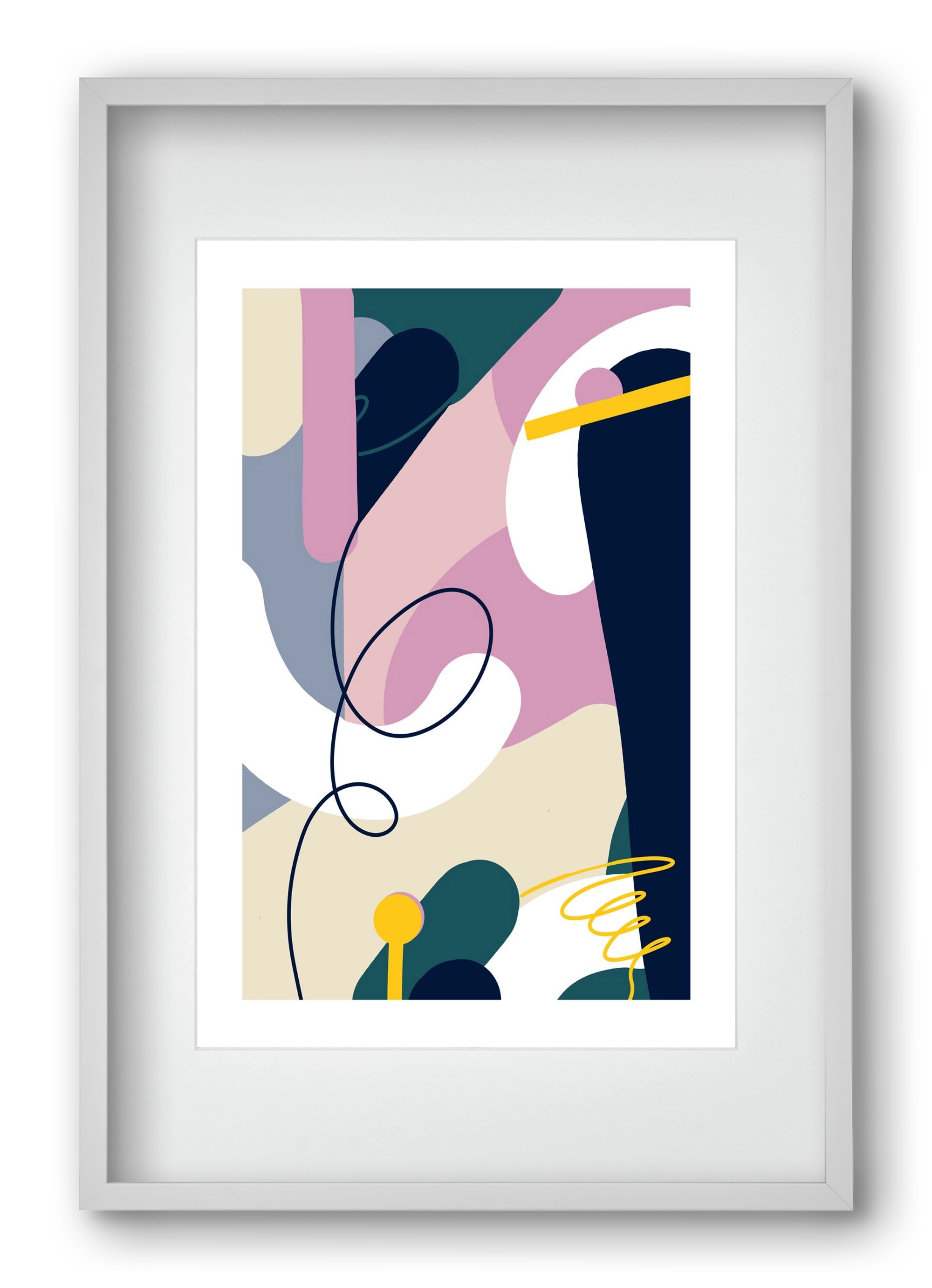 Chaos Theory, 40x60 cm (30x45 cm), Fehér keret, paszpartuval