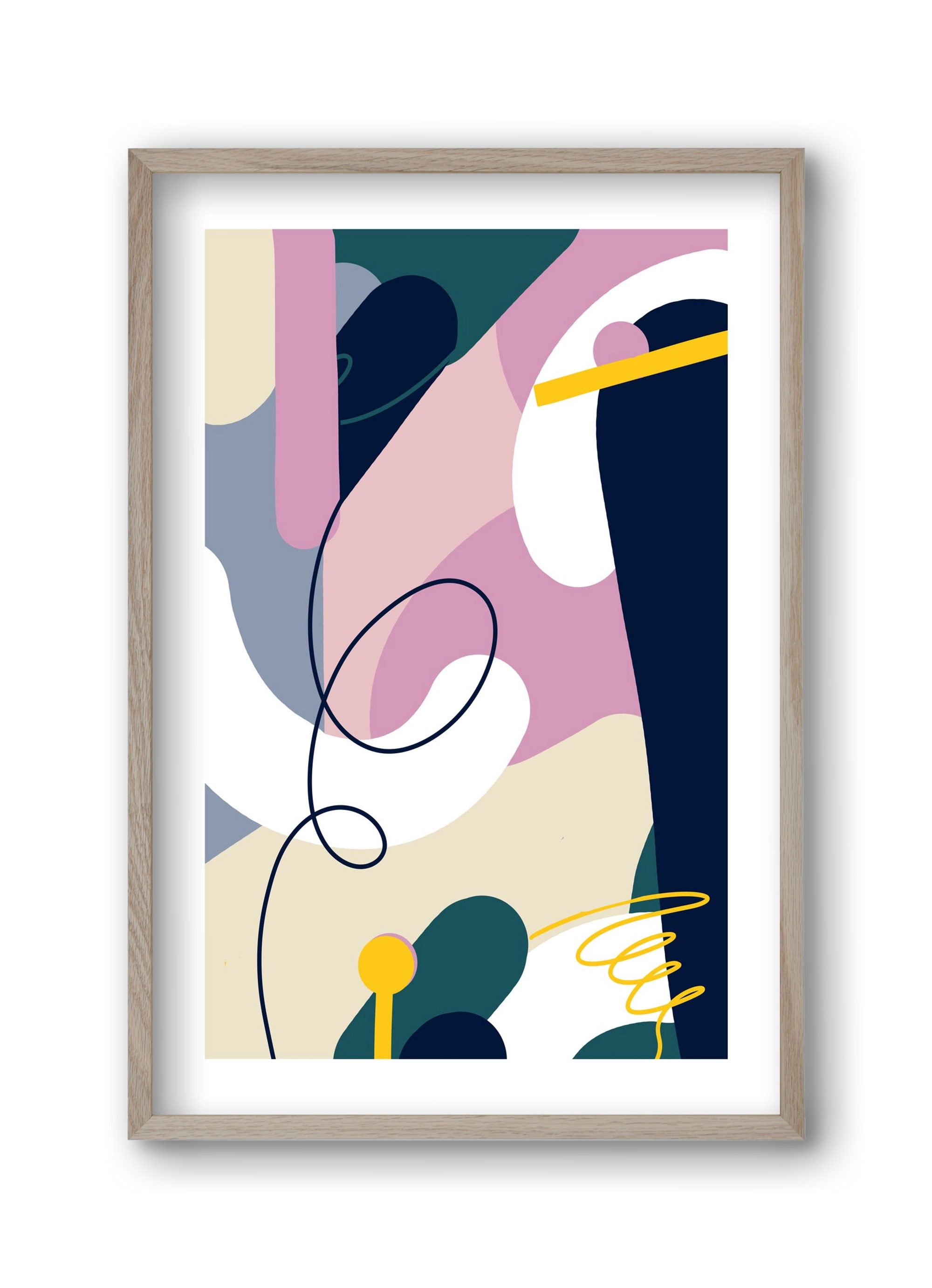 Chaos Theory, 30x45 cm (30x45 cm), Tölgy keret