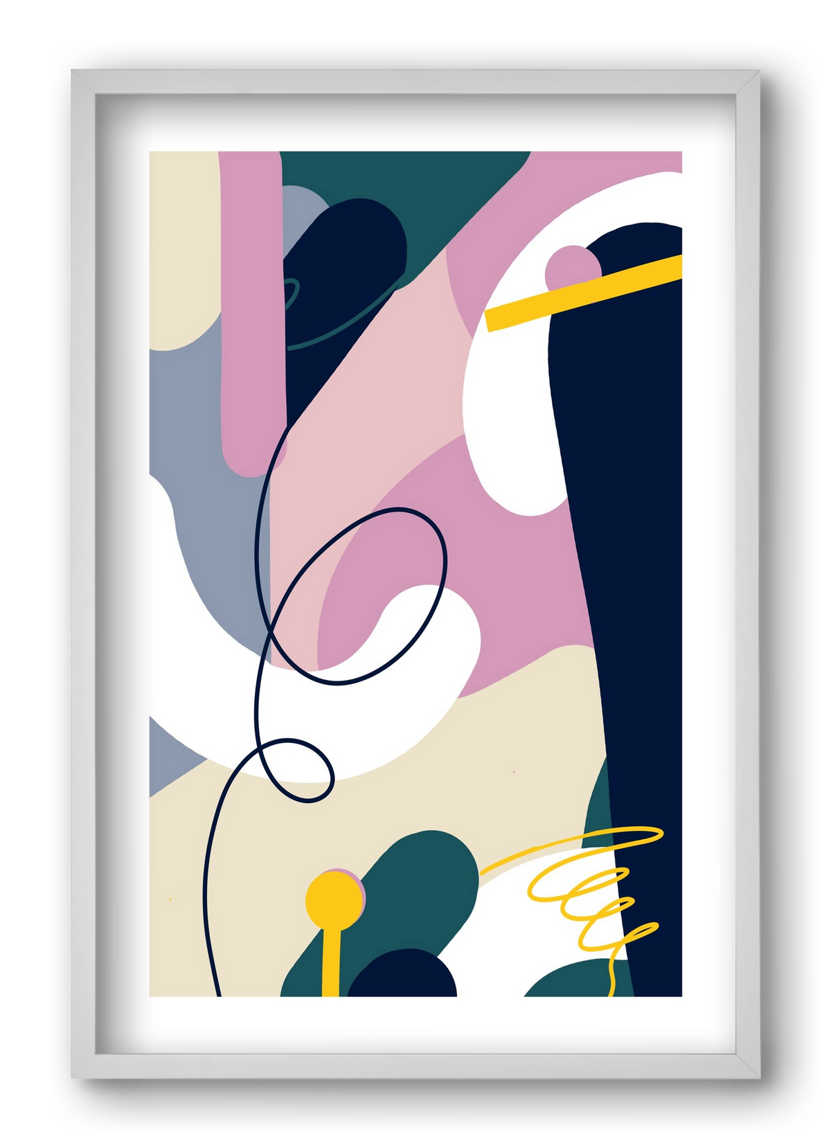 Chaos Theory, 40x60 cm (40x60 cm), Fehér keret