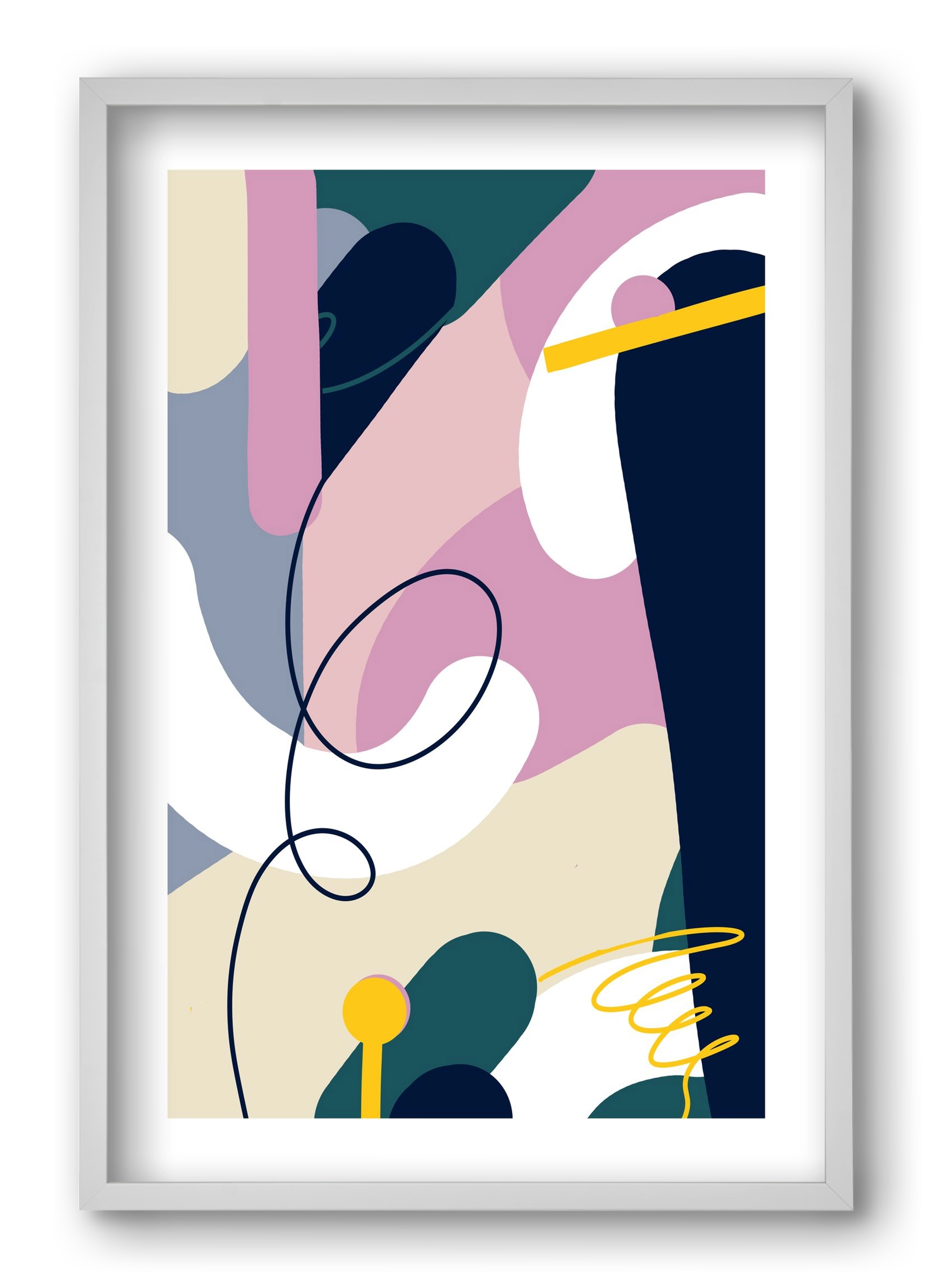 Chaos Theory, 40x60 cm (40x60 cm), Fehér keret