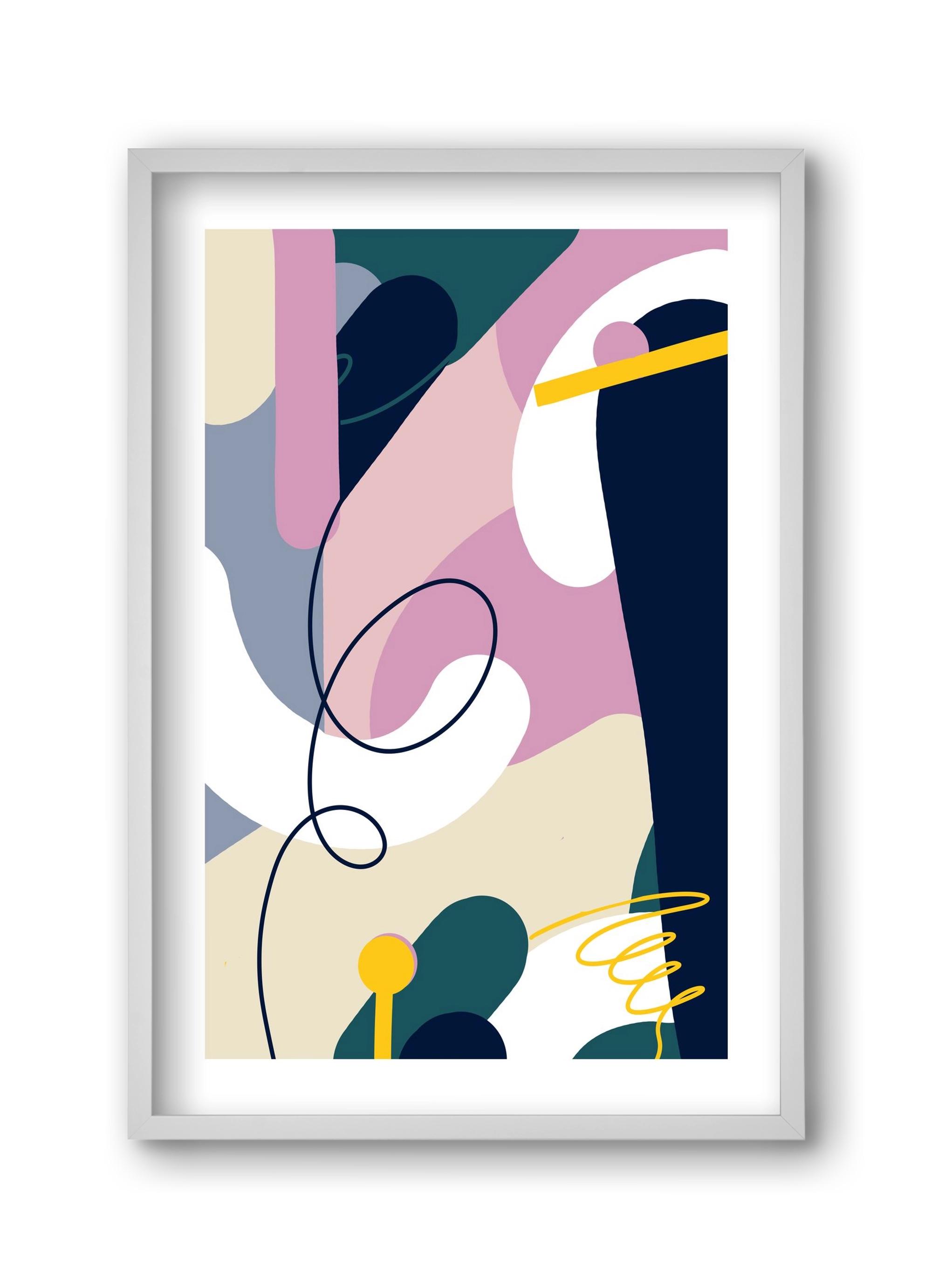 Chaos Theory, 30x45 cm (30x45 cm), Fehér keret