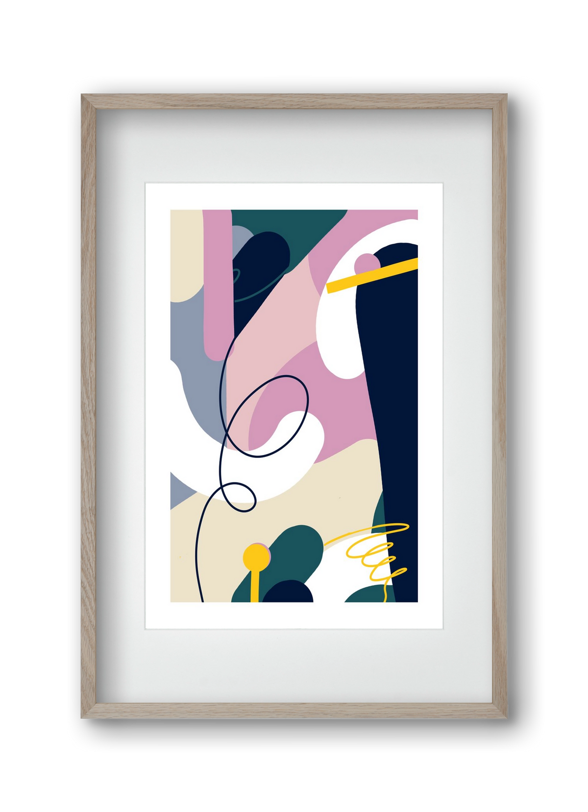 Chaos Theory, 30x45 cm (20x30 cm), Tölgy keret, paszpartuval