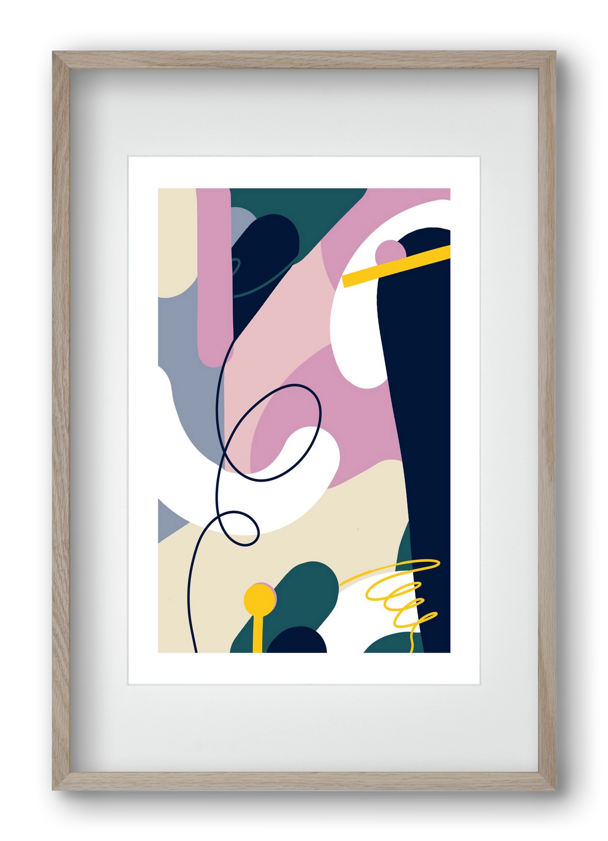 Chaos Theory, 40x60 cm (30x45 cm), Tölgy keret, paszpartuval