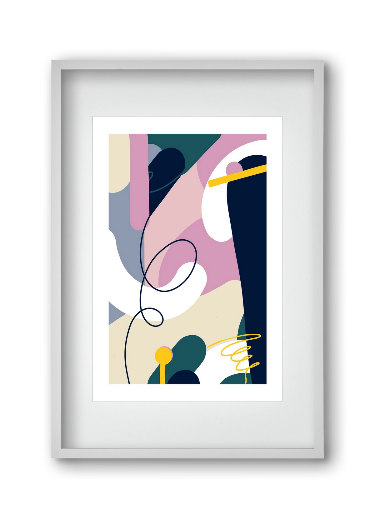 Chaos Theory, 30x45 cm (20x30 cm), Fehér keret, paszpartuval