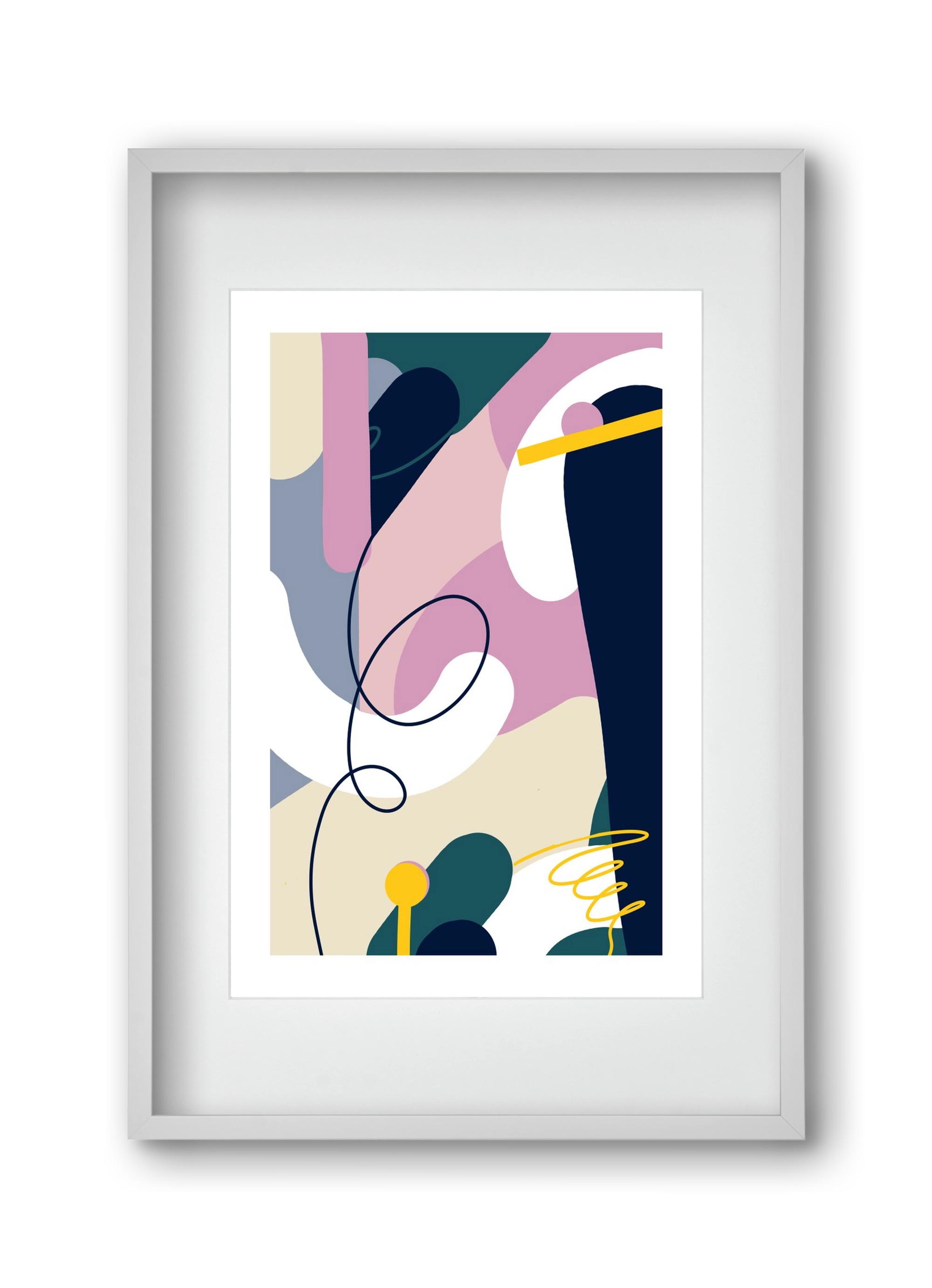 Chaos Theory, 30x45 cm (20x30 cm), Fehér keret, paszpartuval