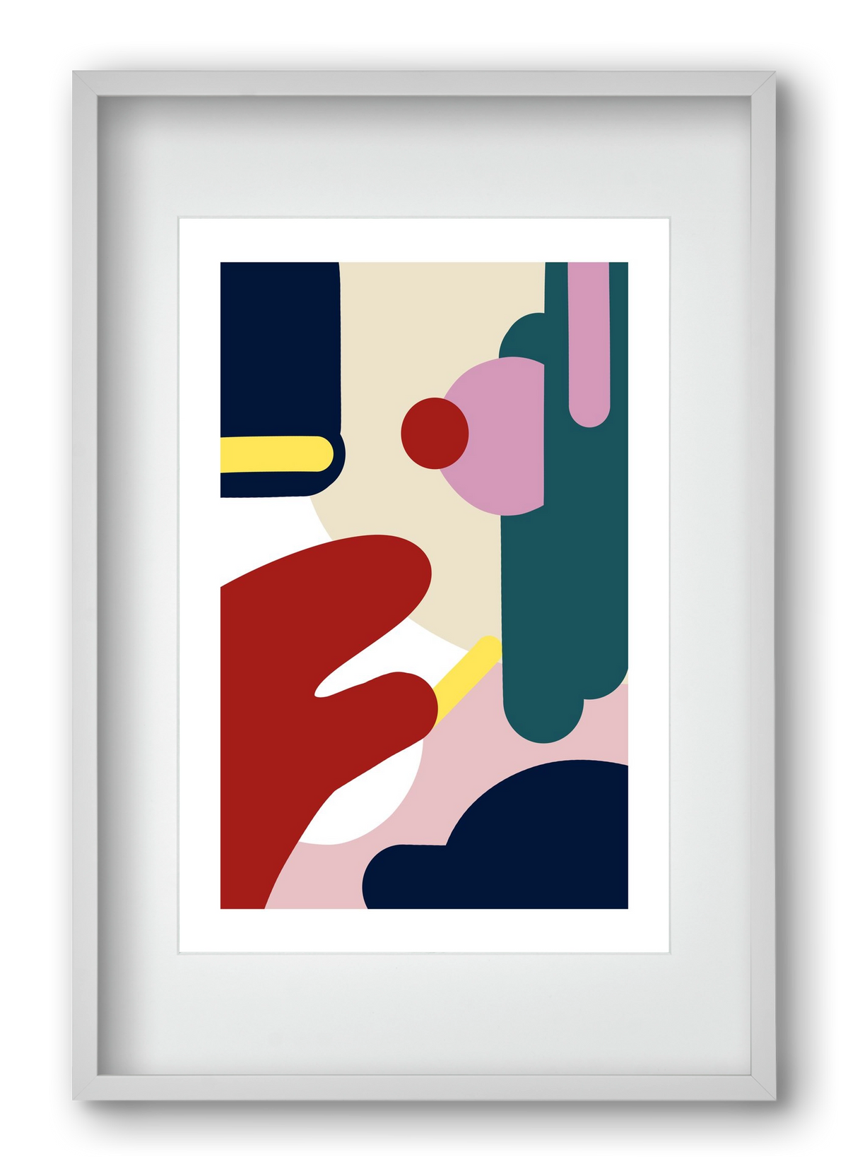 Cake, 40x60 cm (30x45 cm), Fehér keret, paszpartuval