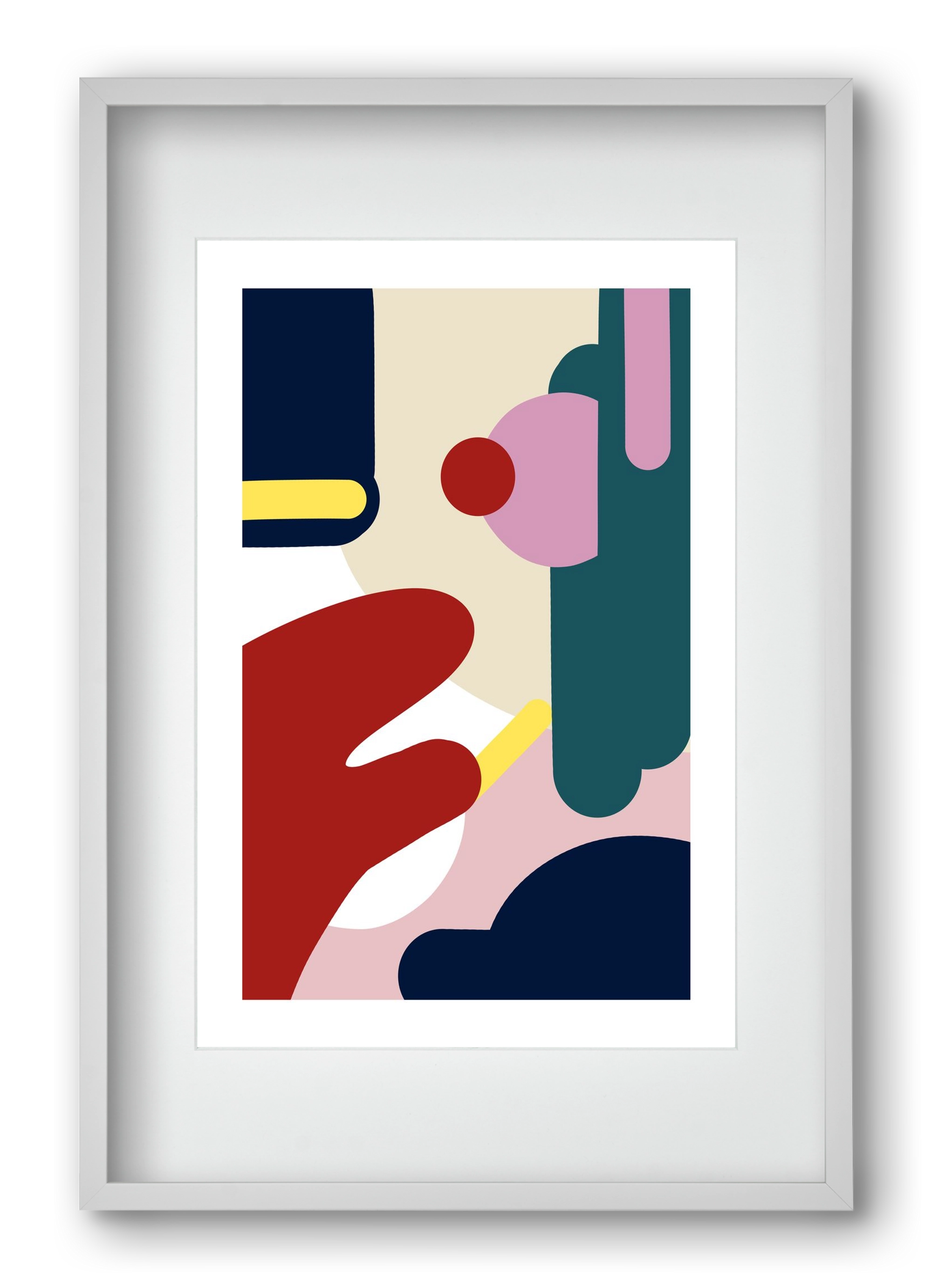 Cake, 40x60 cm (30x45 cm), Fehér keret, paszpartuval