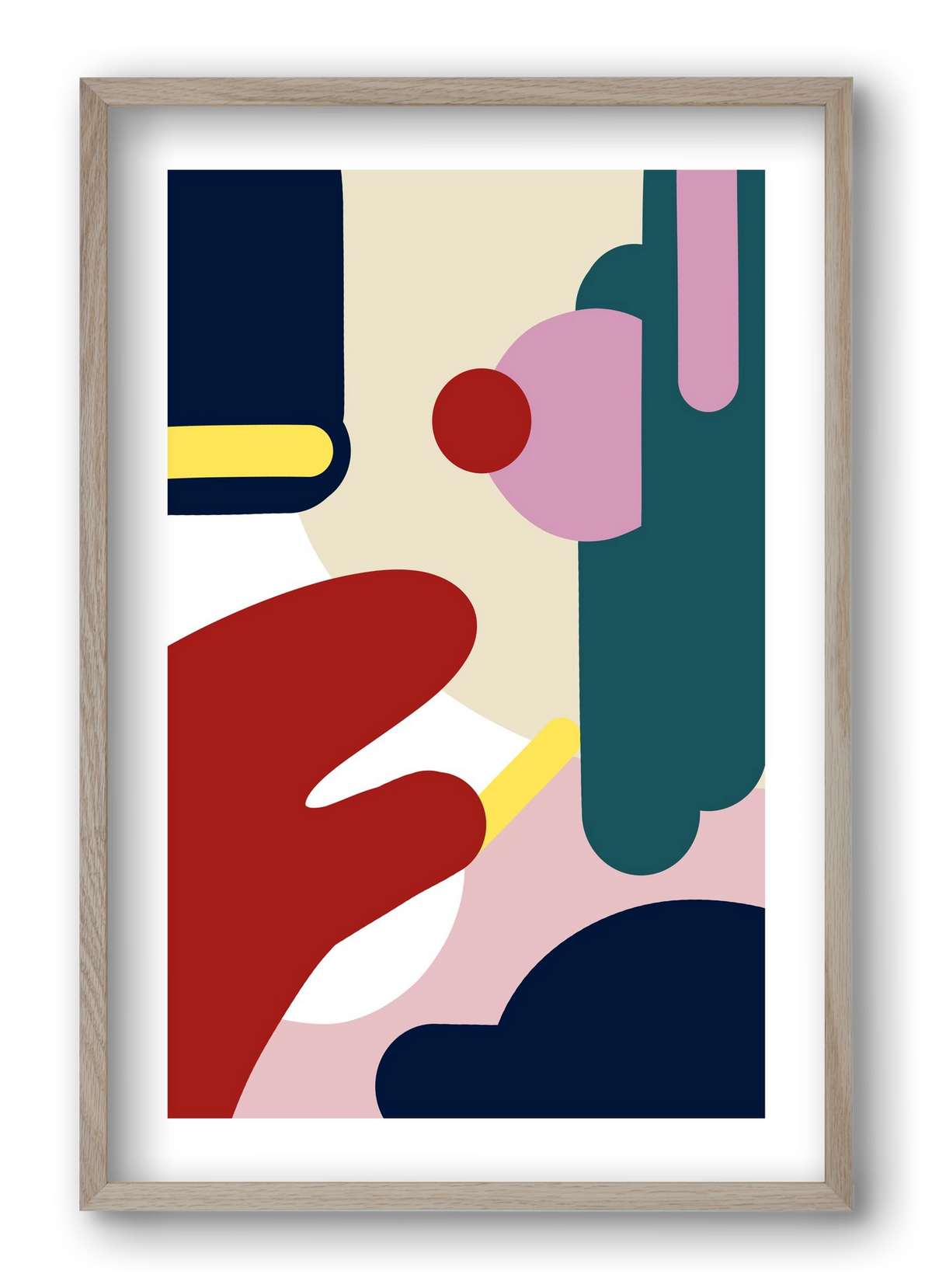 Cake, 40x60 cm (40x60 cm), Tölgy keret