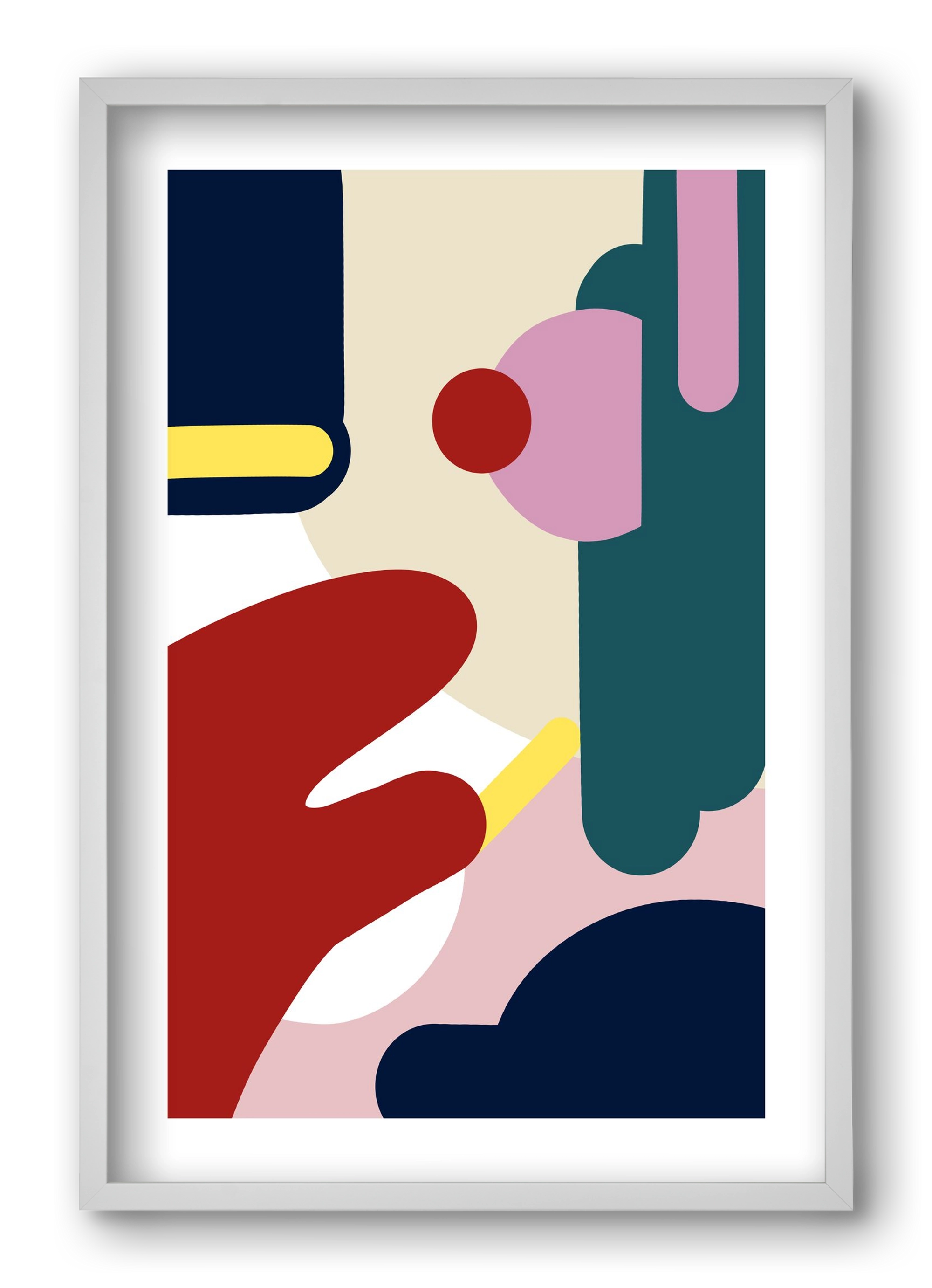 Cake, 40x60 cm (40x60 cm), Fehér keret