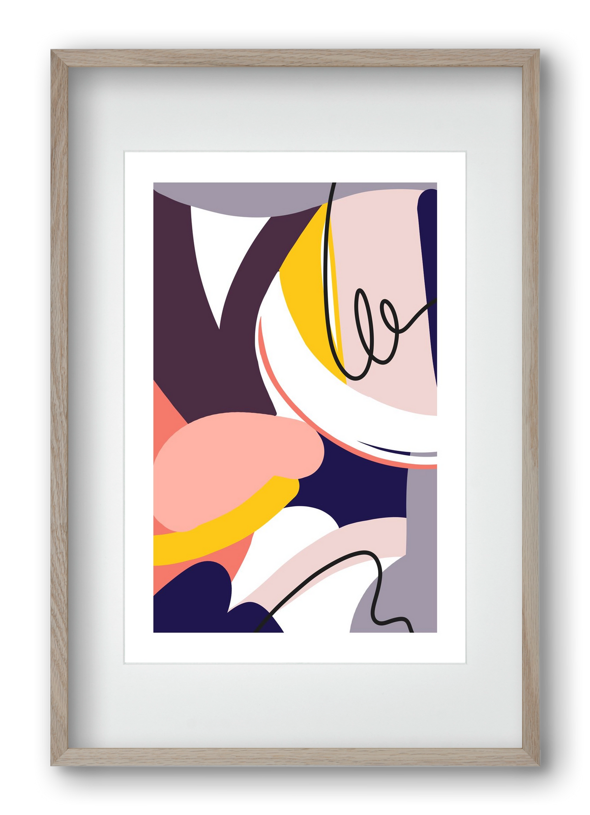 Busyness, 40x60 cm (30x45 cm), Tölgy keret, paszpartuval