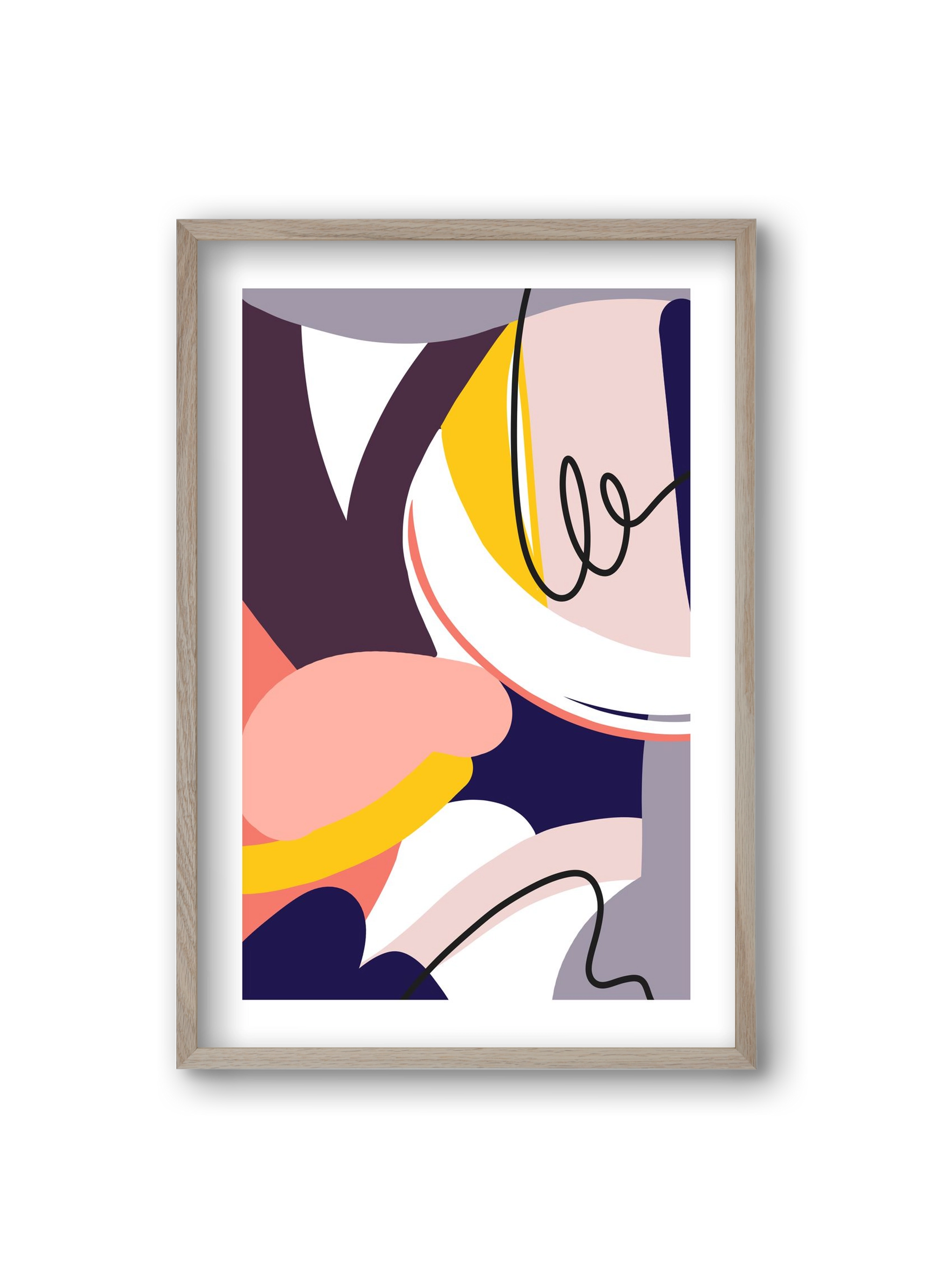 Busyness, 20x30 cm (20x30 cm), Tölgy keret