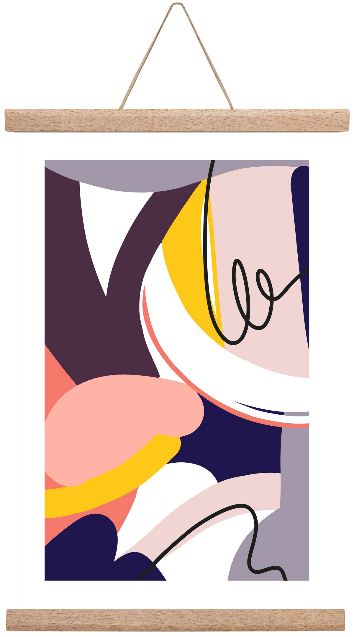 Busyness, 30x45 cm (30x45 cm), Tölgy akasztó