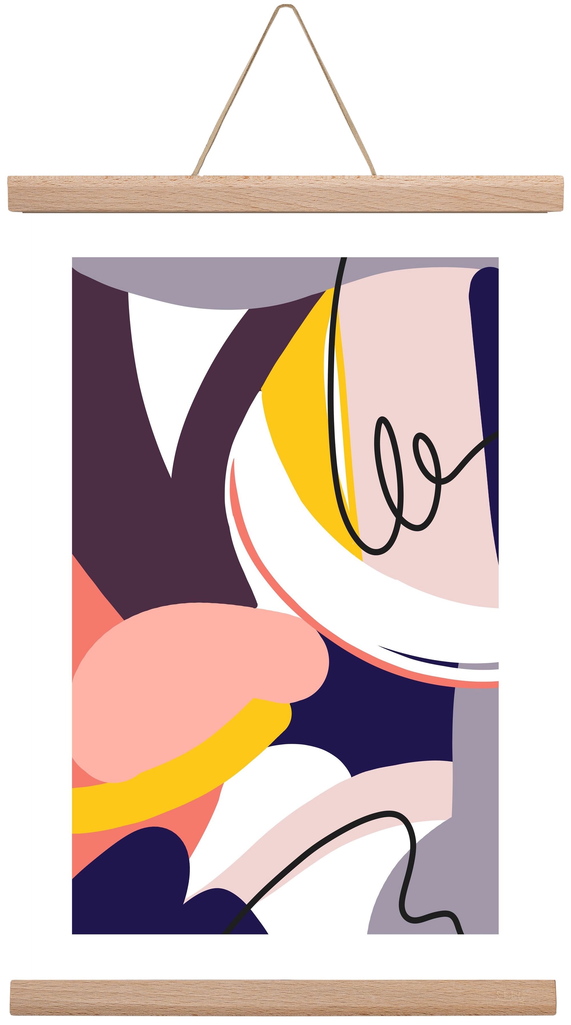 Busyness, 30x45 cm (30x45 cm), Tölgy akasztó