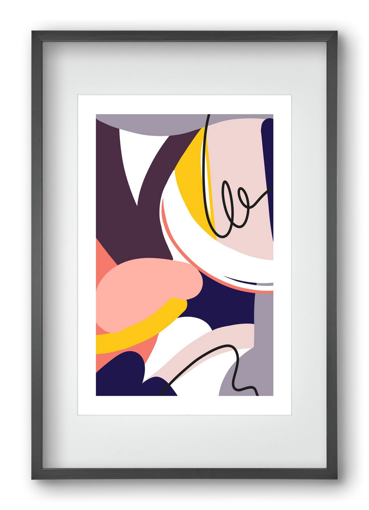 Busyness, 40x60 cm (30x45 cm), Fekete keret, paszpartuval