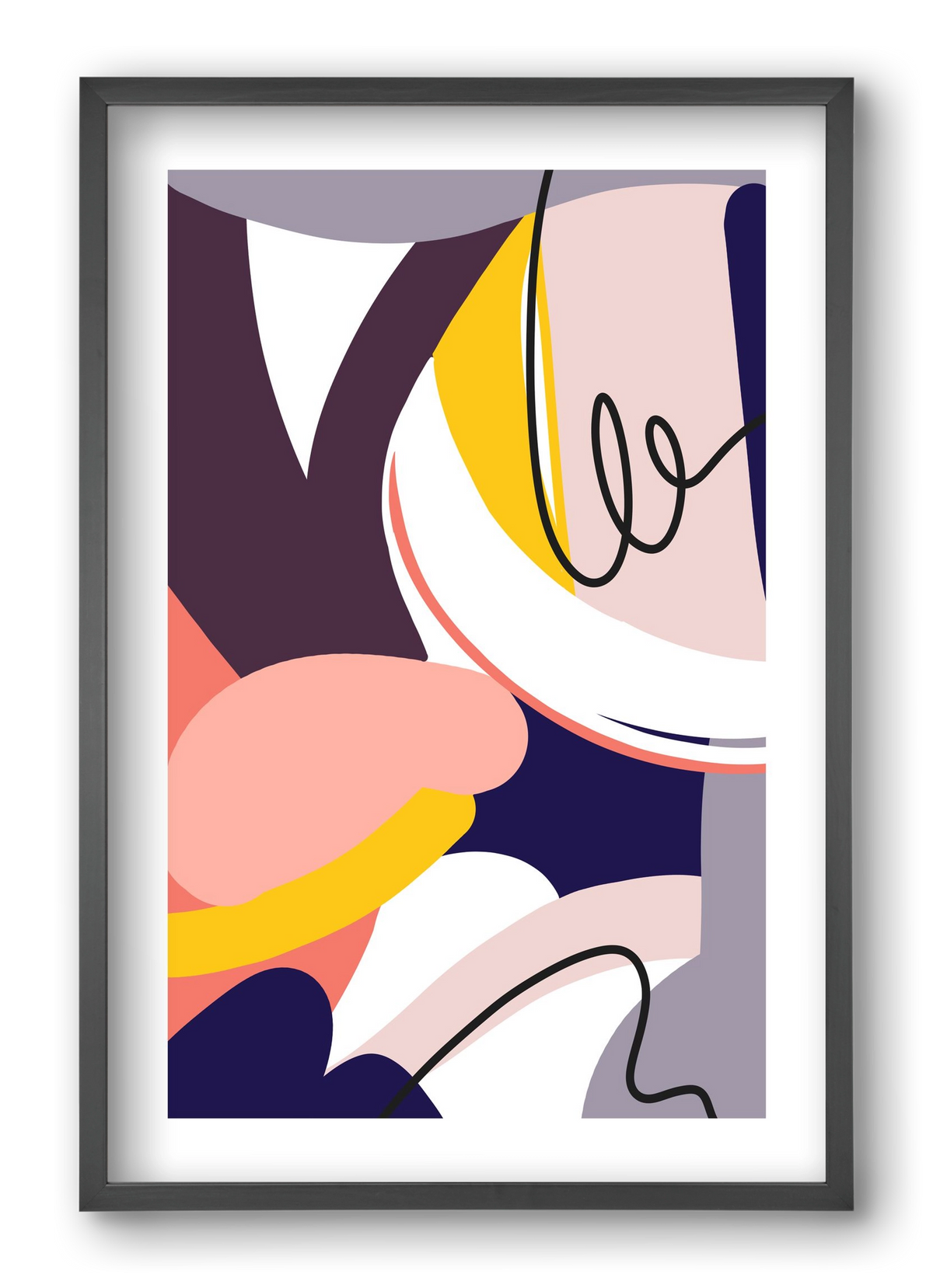 Busyness, 40x60 cm (40x60 cm), Fekete keret