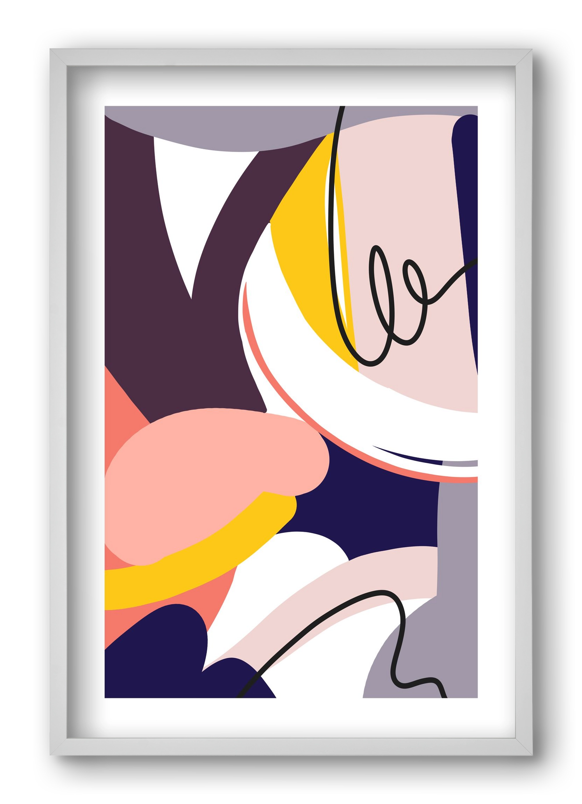 Busyness, 40x60 cm (40x60 cm), Fehér keret