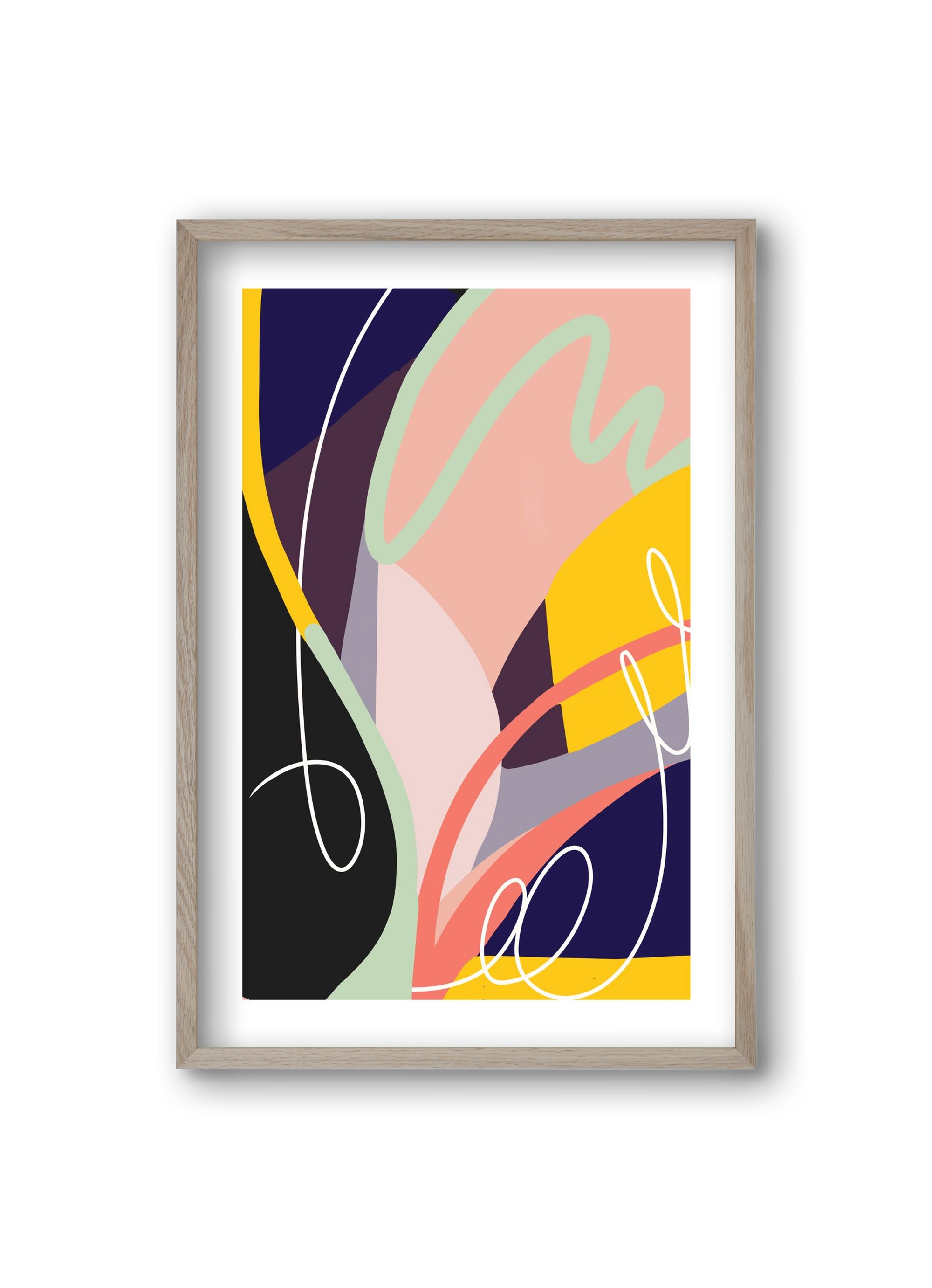 Botanical gardens, 20x30 cm (20x30 cm), Tölgy keret