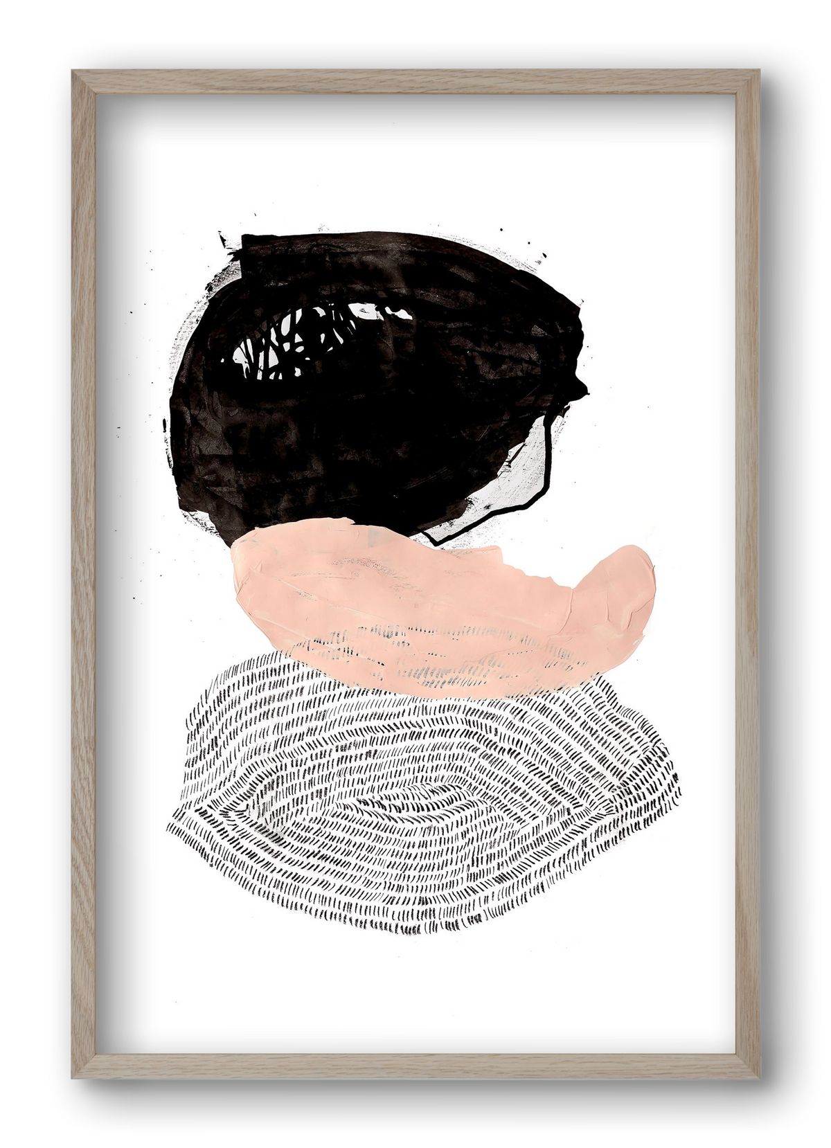 The fish that could, 40x60 cm (40x60 cm), Tölgy keret