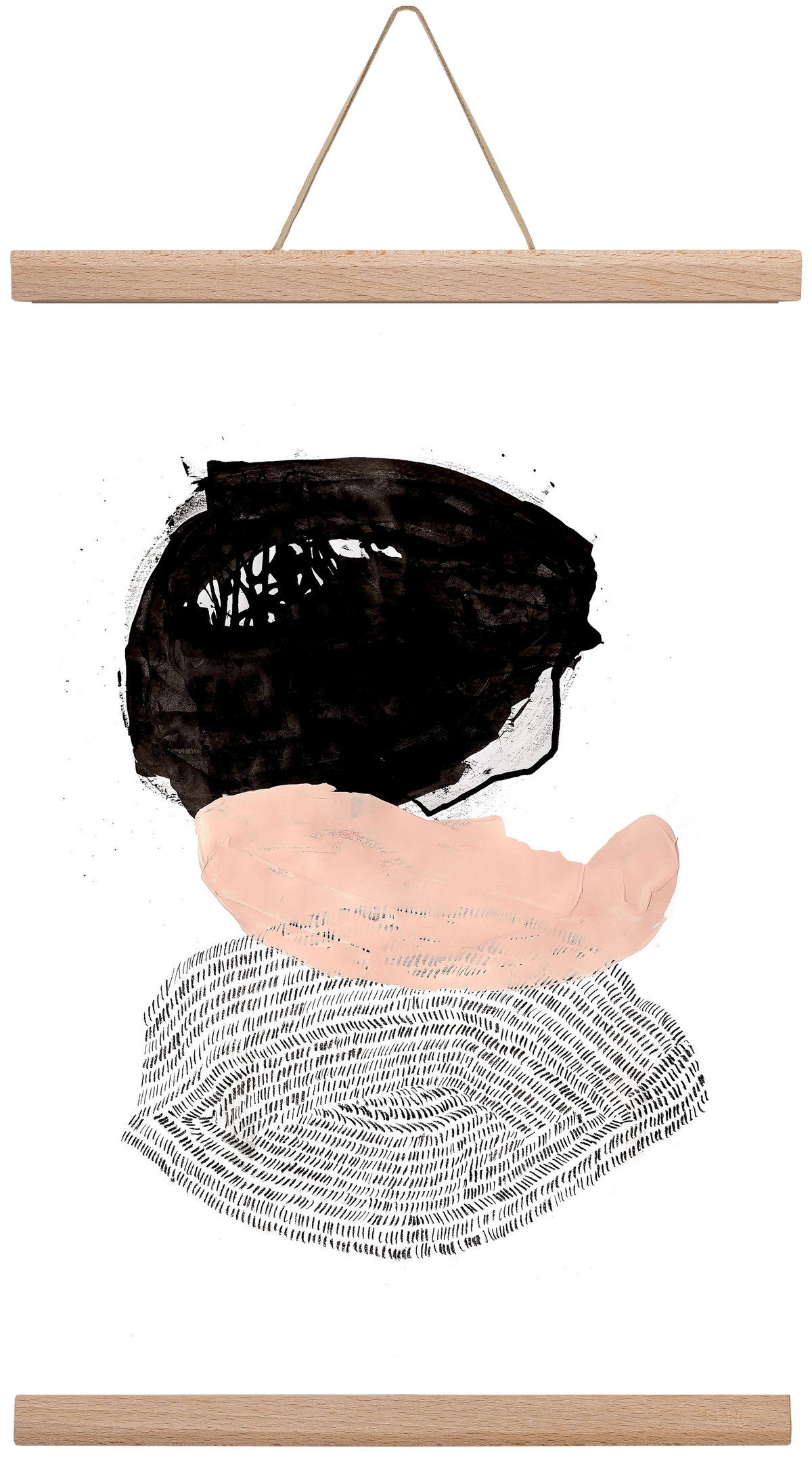 The fish that could, 30x45 cm (30x45 cm), Tölgy akasztó