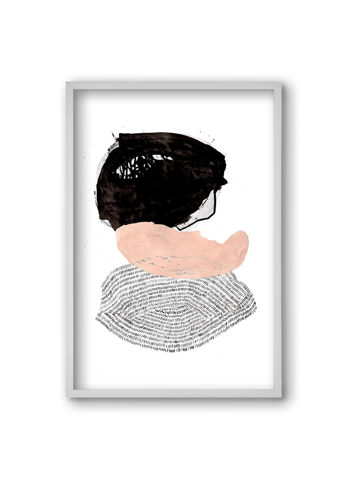 The fish that could, 20x30 cm (20x30 cm), Fehér keret