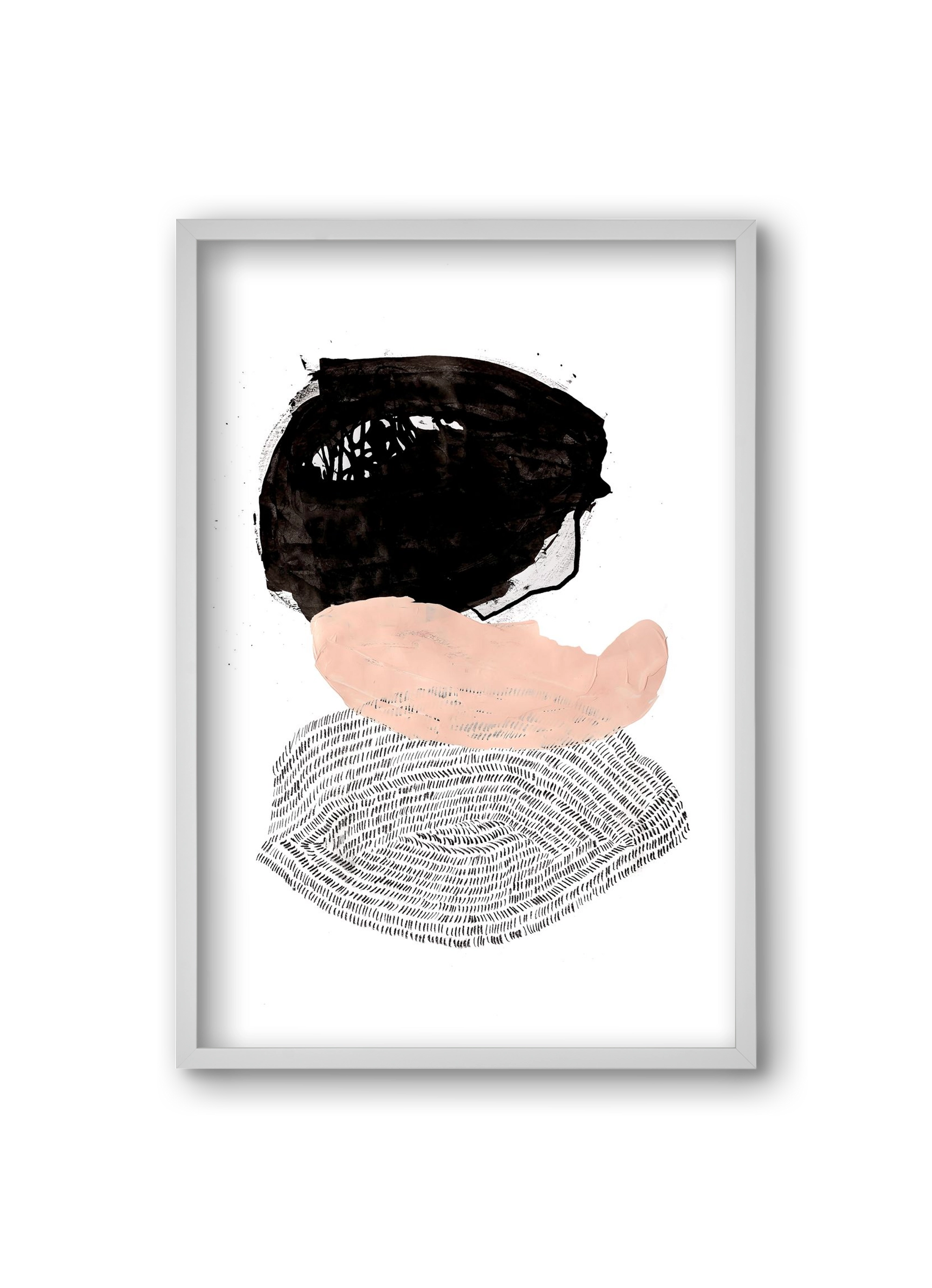 The fish that could, 20x30 cm (20x30 cm), Fehér keret