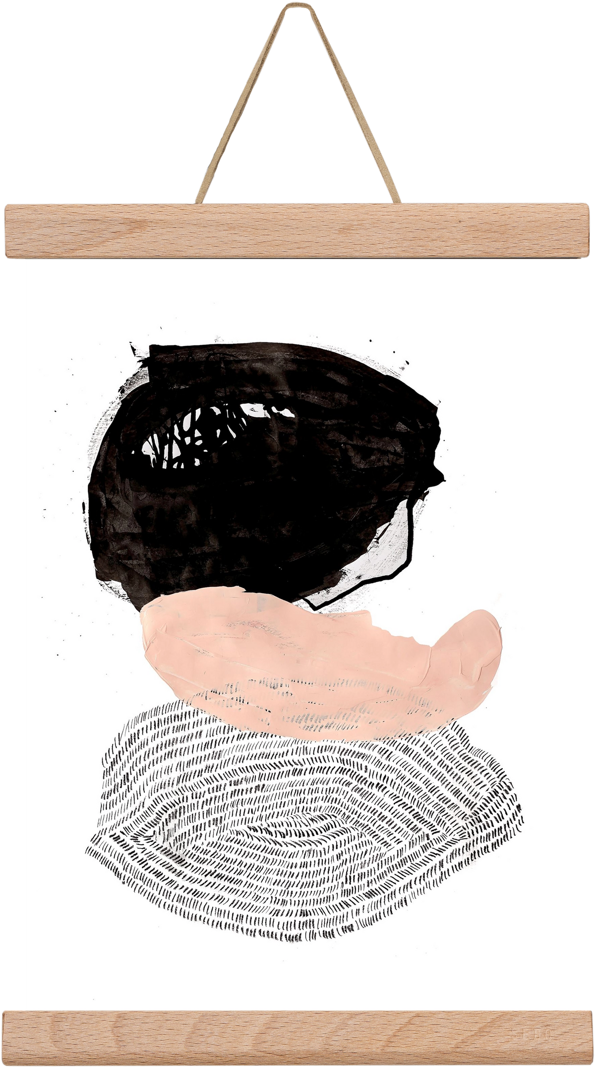 The fish that could, 20x30 cm (20x30 cm), Tölgy akasztó