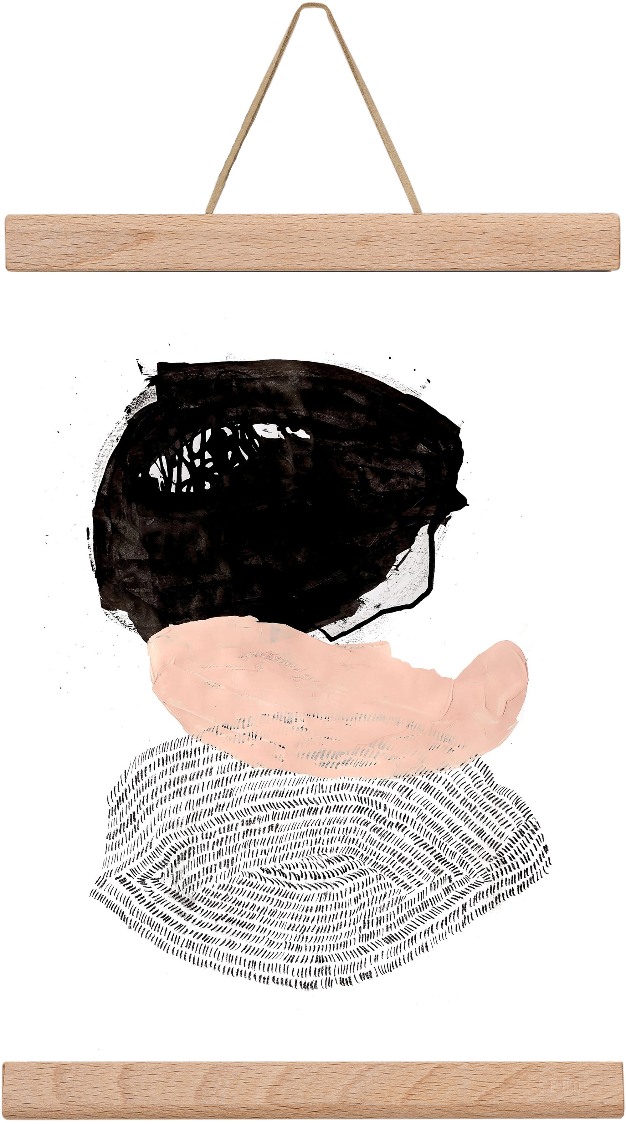 The fish that could, 20x30 cm (20x30 cm), Tölgy akasztó