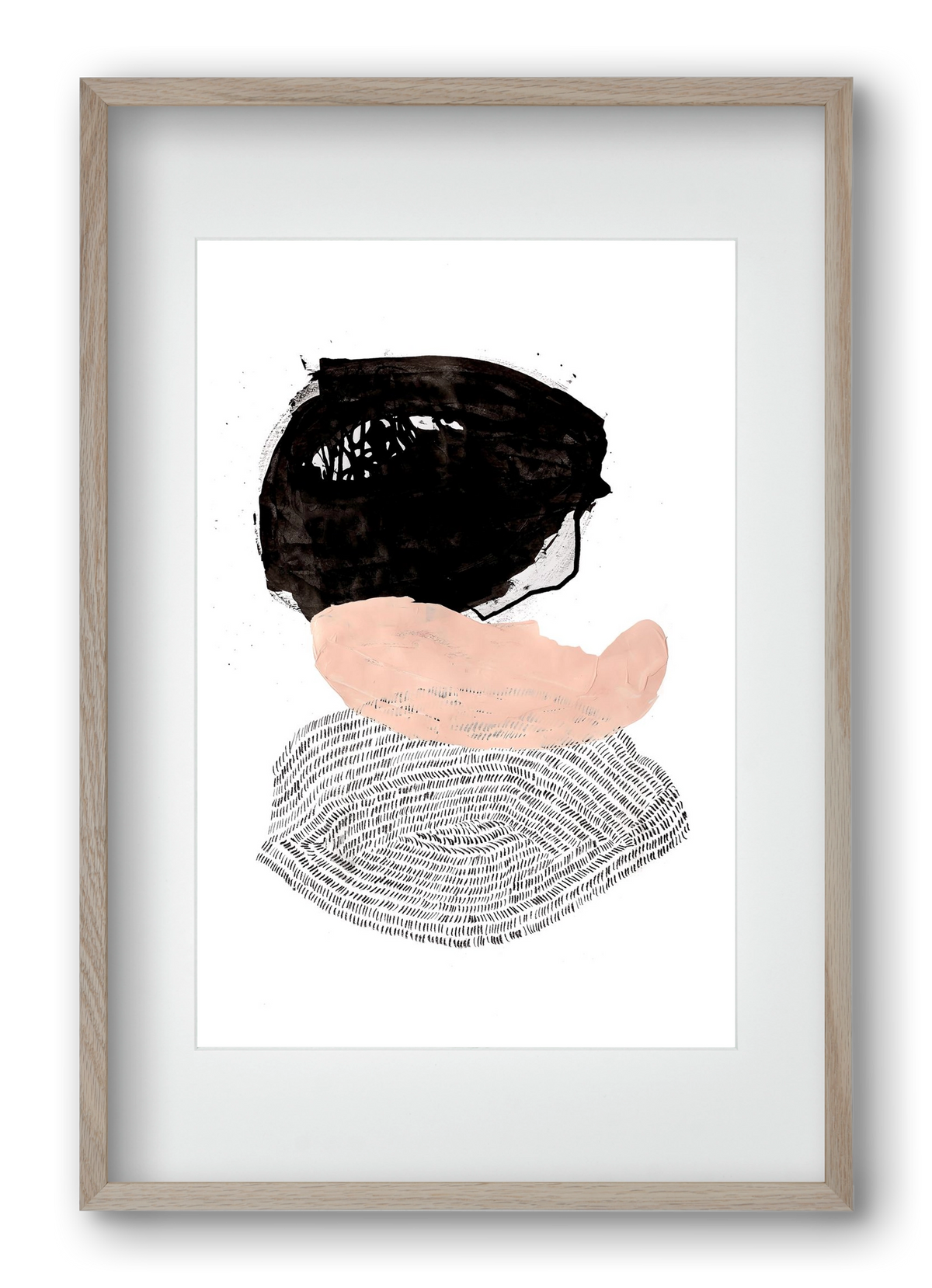 The fish that could, 40x60 cm (30x45 cm), Tölgy keret, paszpartuval