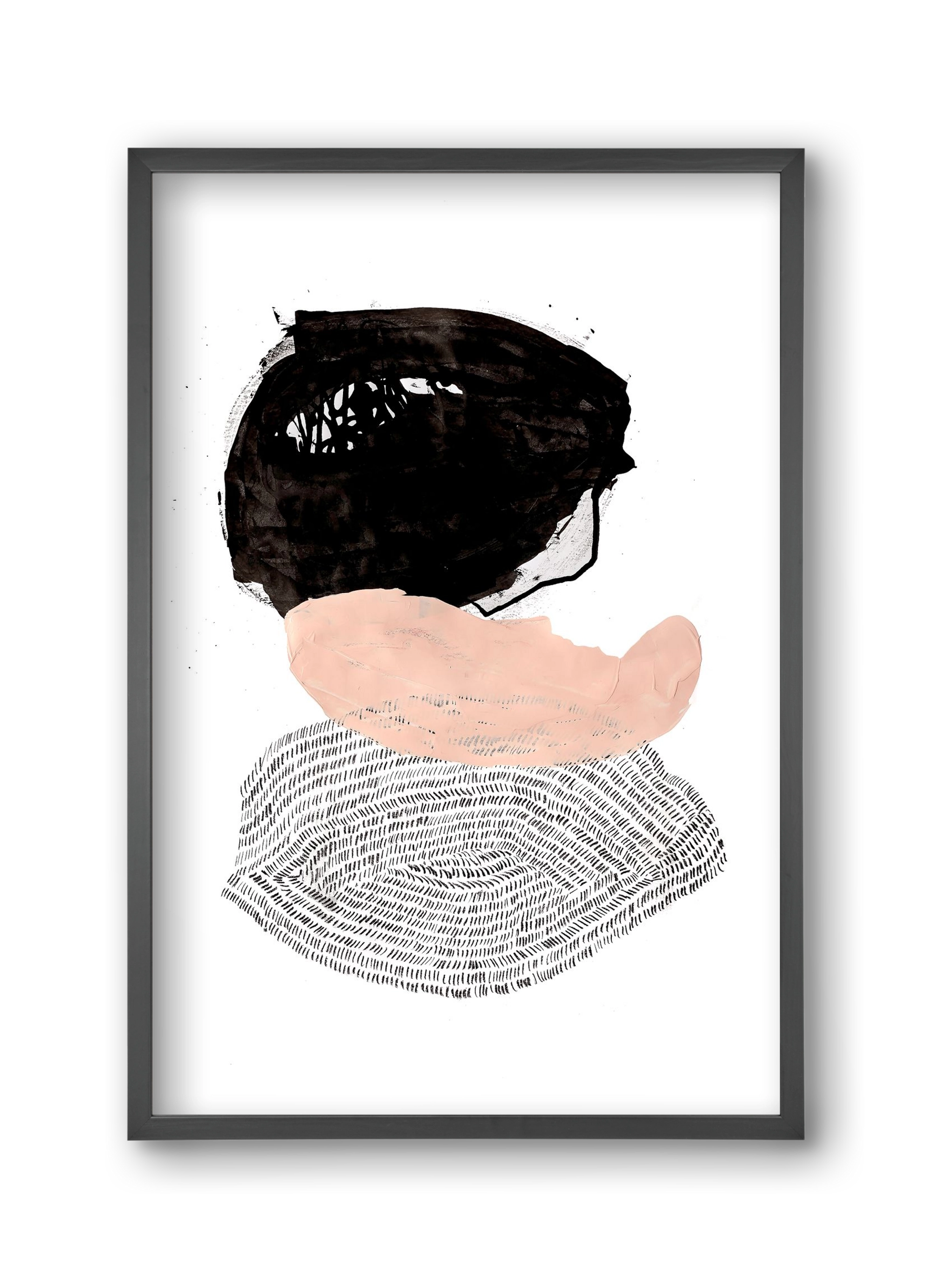 The fish that could, 30x45 cm (30x45 cm), Fekete keret