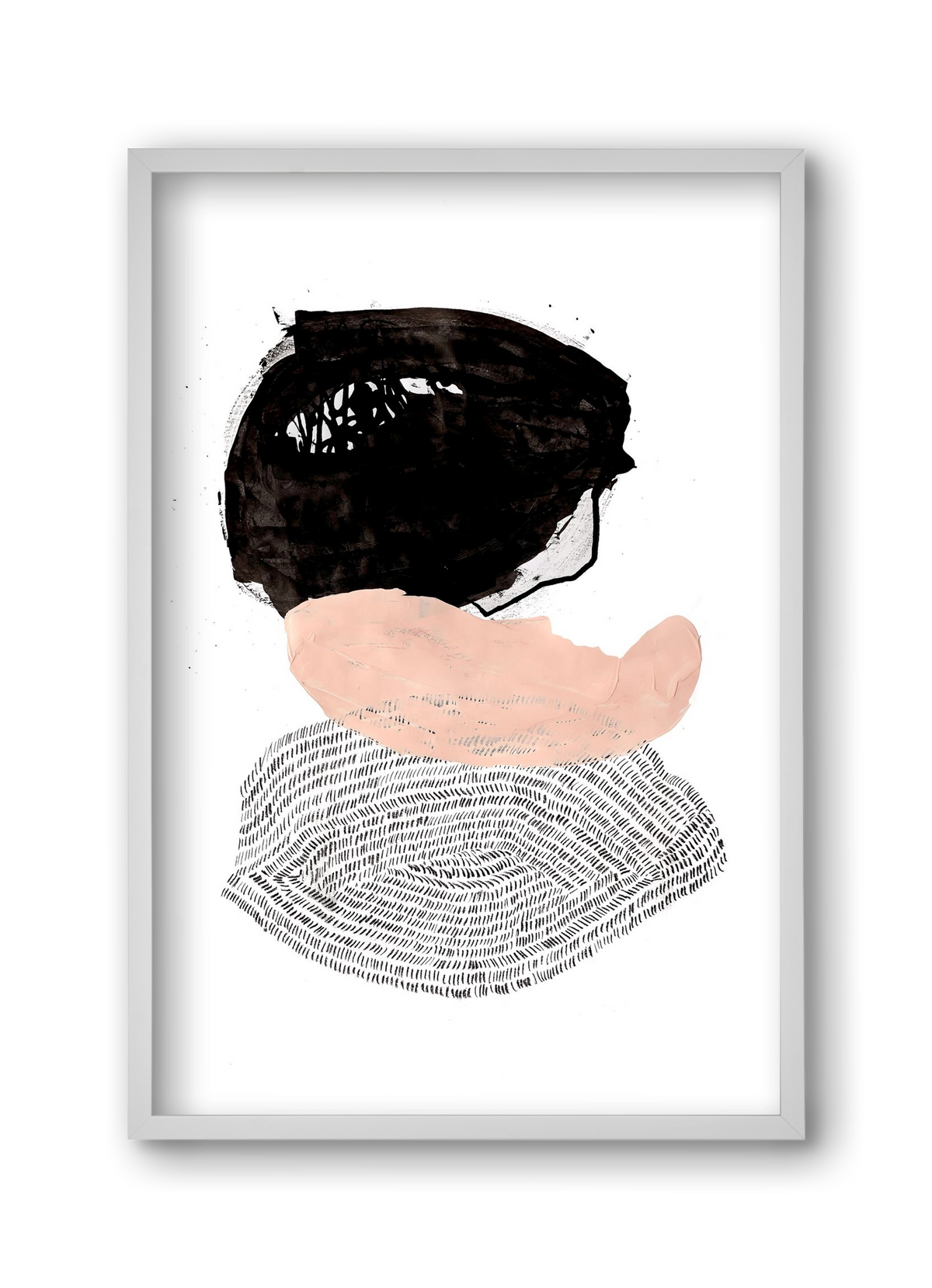 The fish that could, 30x45 cm (30x45 cm), Fehér keret