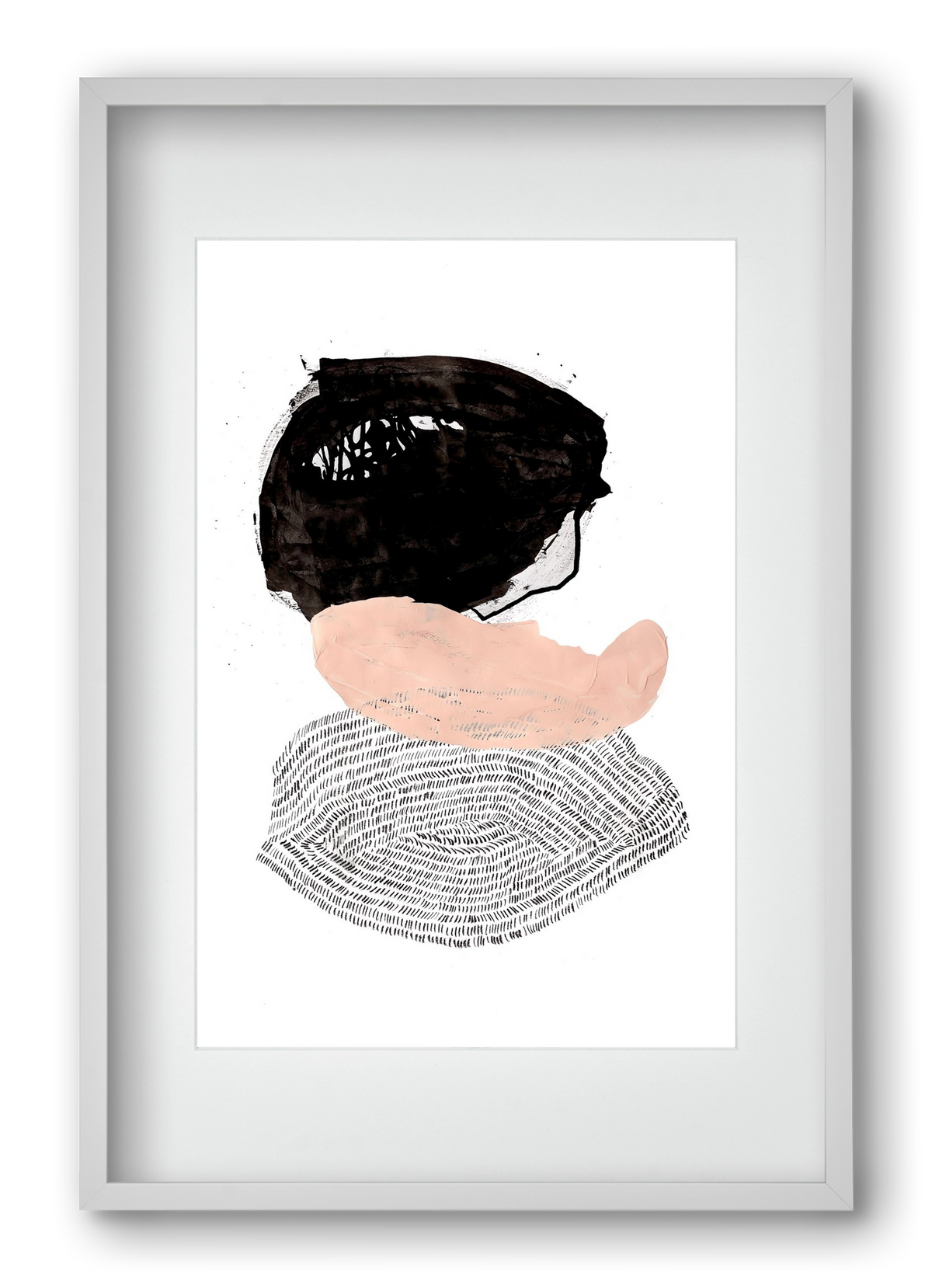 The fish that could, 40x60 cm (30x45 cm), Fehér keret, paszpartuval