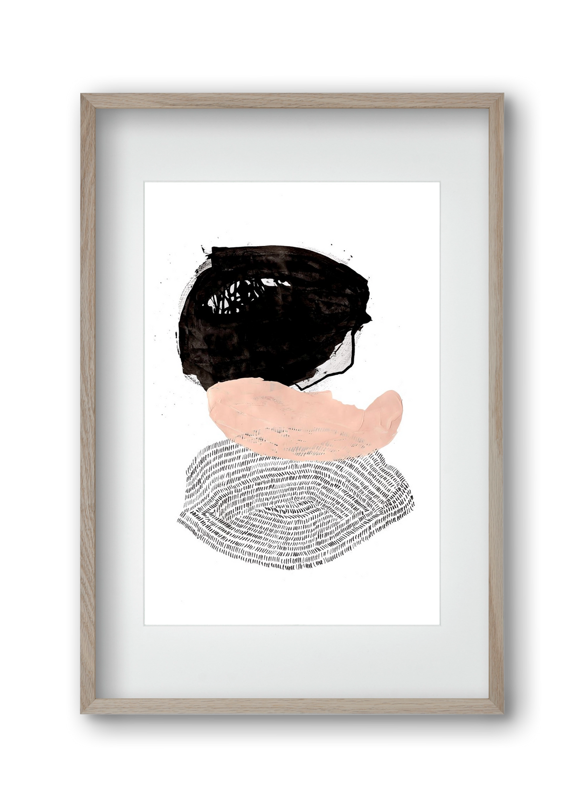 The fish that could, 30x45 cm (20x30 cm), Tölgy keret, paszpartuval