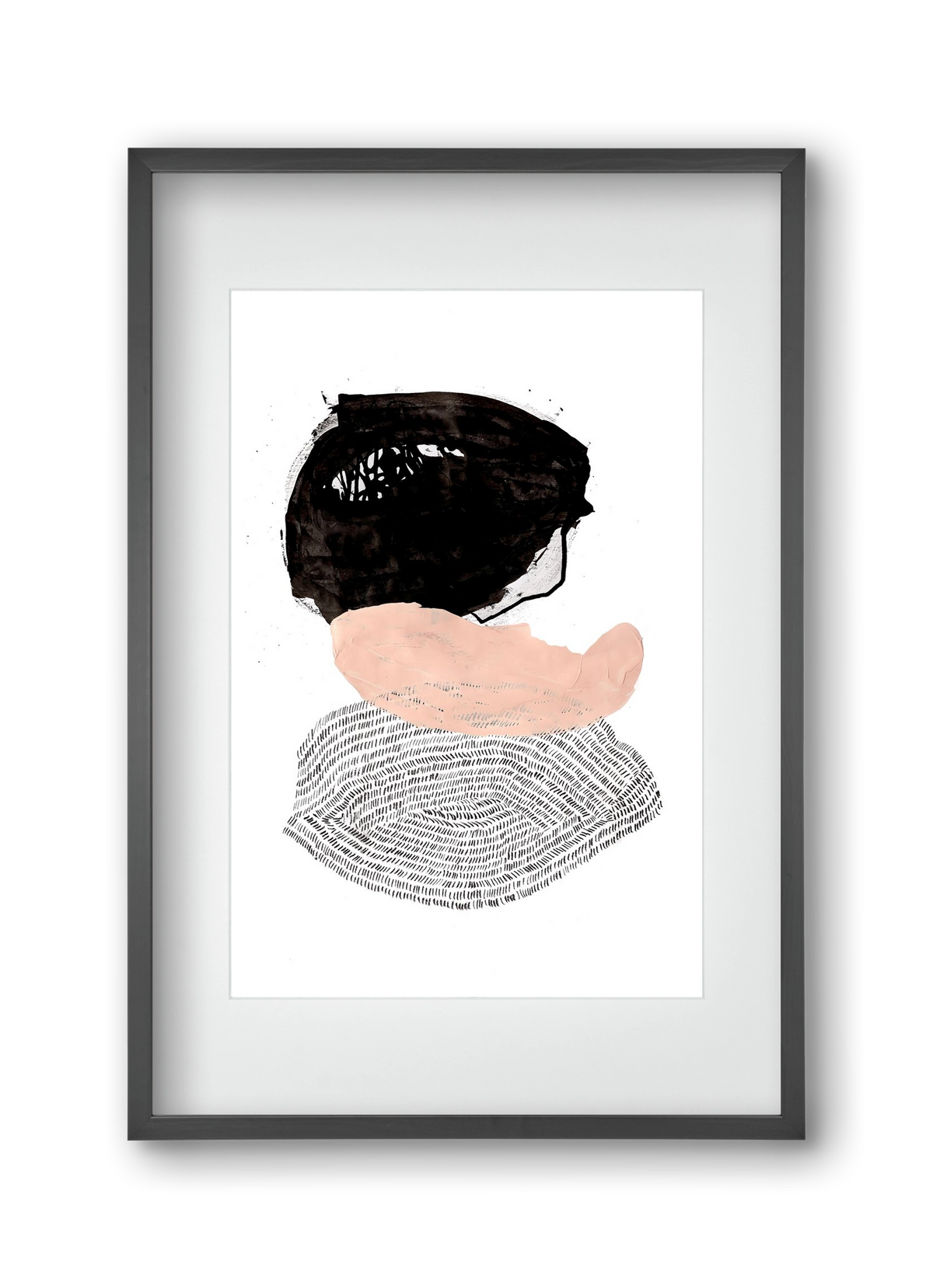 The fish that could, 30x45 cm (20x30 cm), Fekete keret, paszpartuval